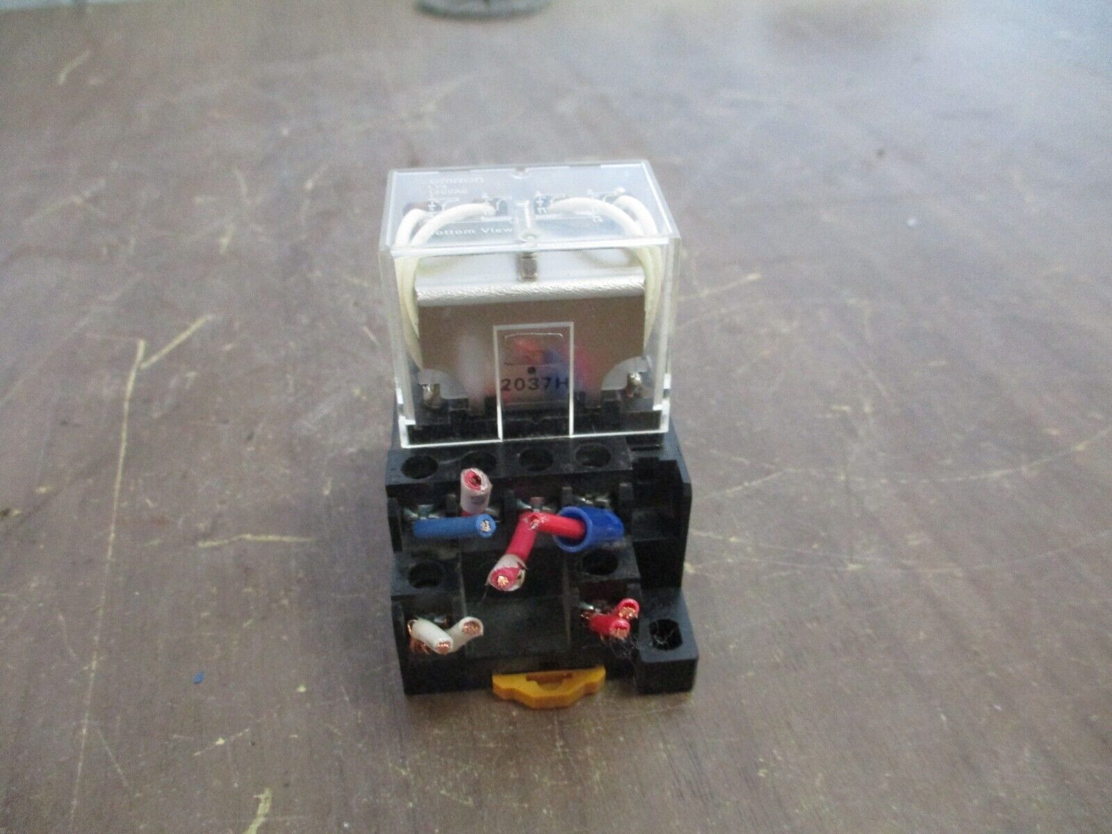 Omron Relay w/ Base LY4 120V Coil Used
