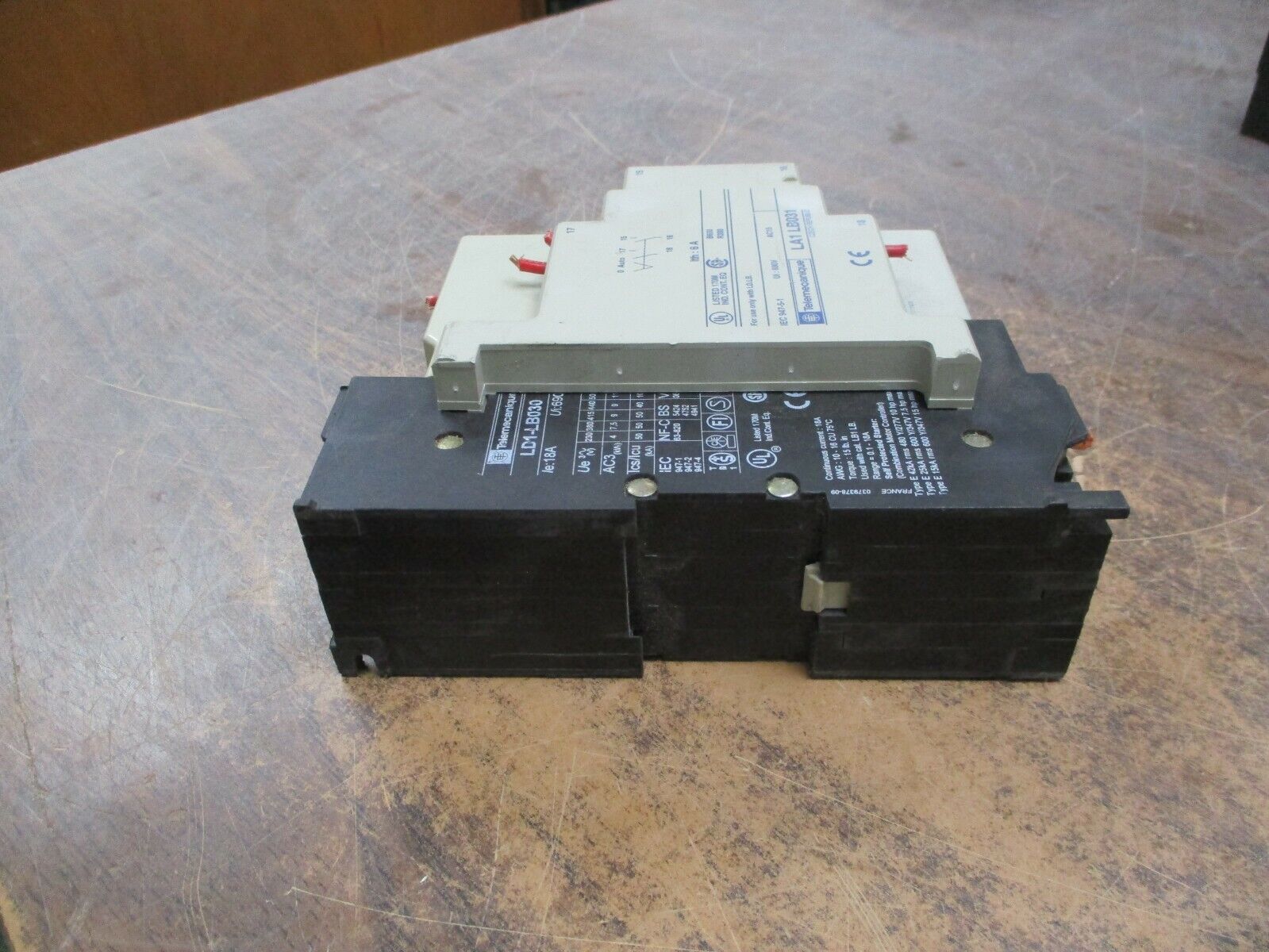 Telemecanique Integral 18 Starter LD1 LB030 115-120V Coil 18A 600V Trip:1-1.6A