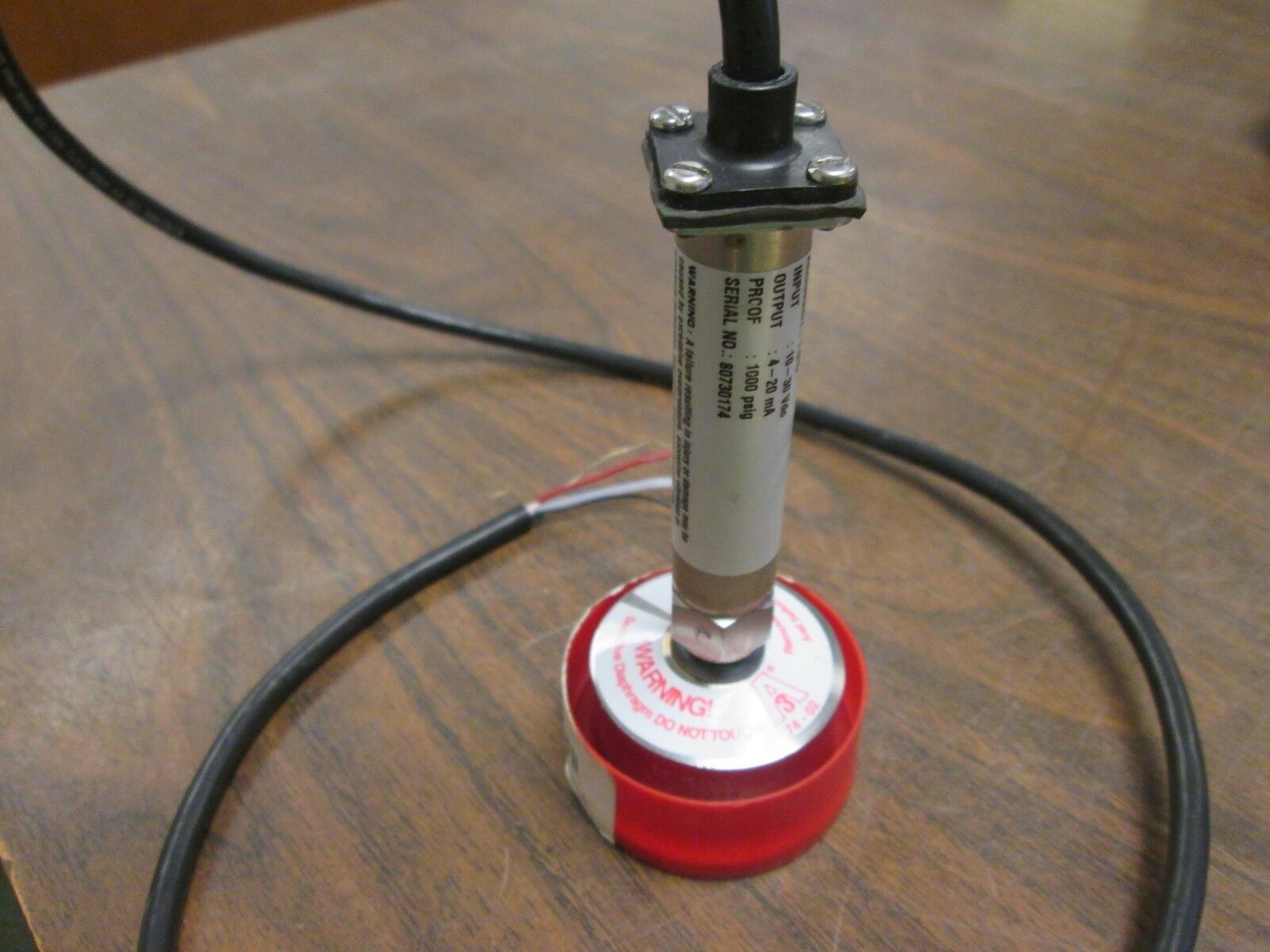 Ashcroft Pressure Transducer KS7S1542F2500# Range: 500 PSIG Accuracy: 1.0% Used