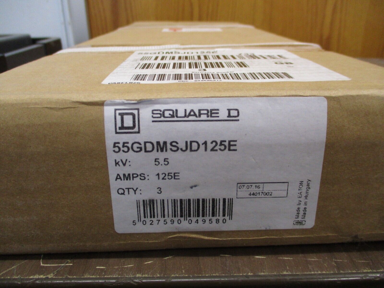 Square D Fuse 55GDMSJD125E 125E 5.5kV *Box of 3* New Surplus