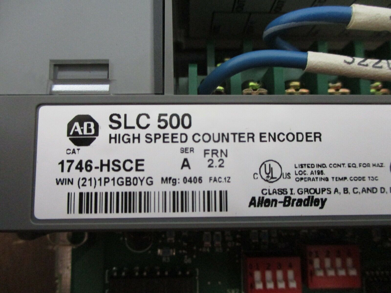 Allen-Bradley SLC 500 High Speed Counter Encoder 1746-HSCE Ser. A Used
