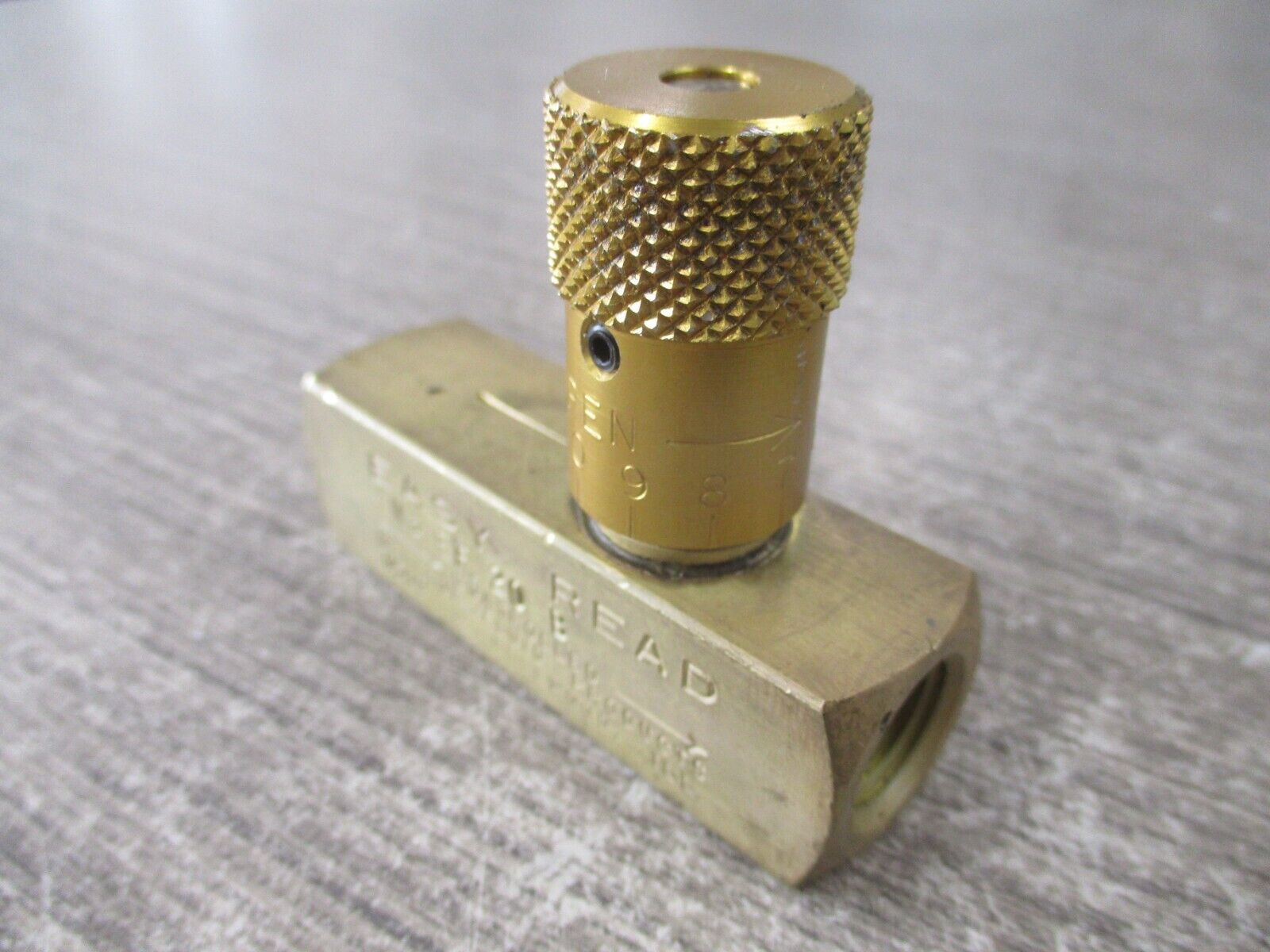 Deltrol Easy Read Flow Control Valve EF 20 B Used