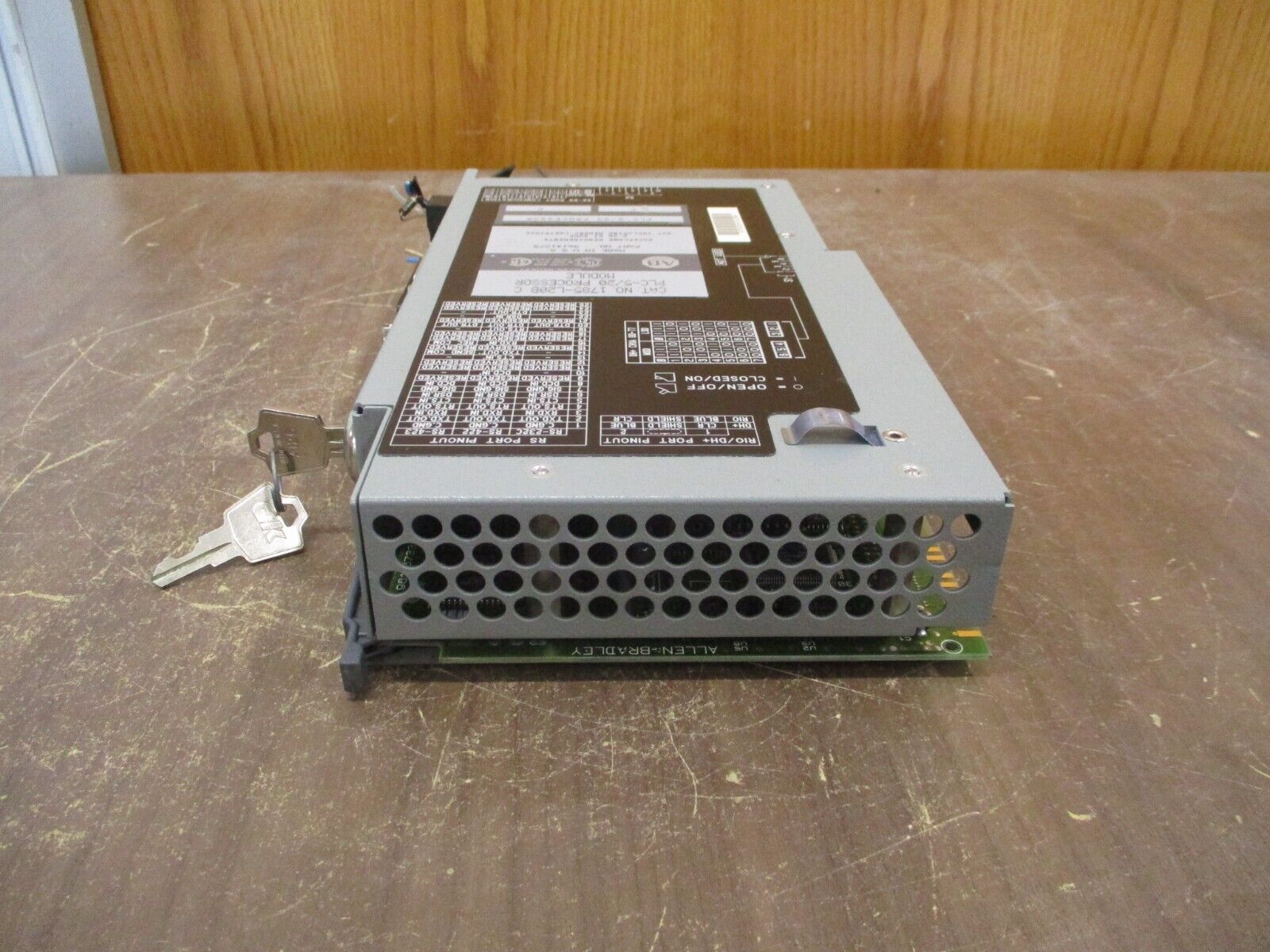 Allen-Bradley PLC-5/20 Processor Module 1785-L20B Ser. C F/W Rev. C Used