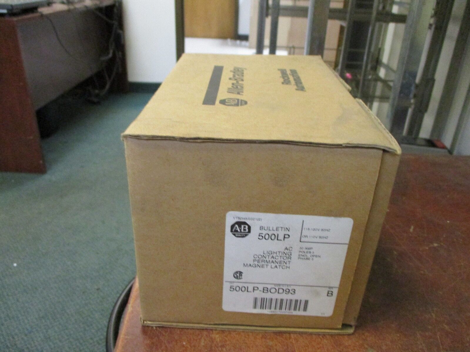 Allen-Bradley AC Lighting Contactor 500LP-B0D93 30A 3P 115-120V Coil New Surplus