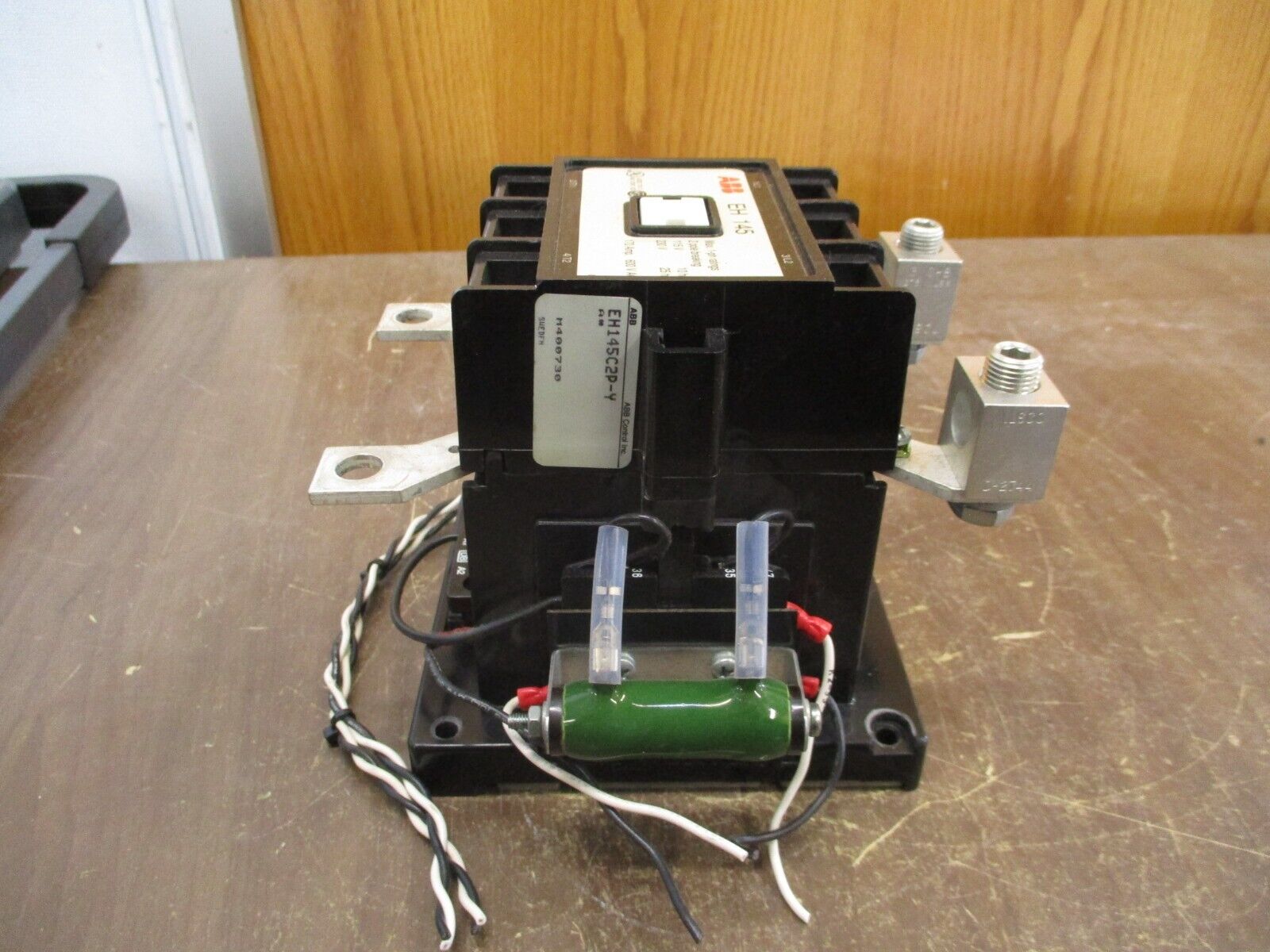 ABB Contactor EH 145 24VDC Coil 170A 600V 2P *Missing Base Screws* Used