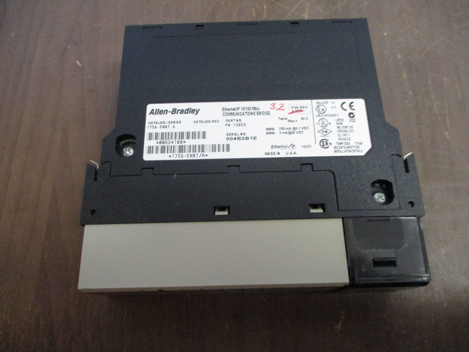 Allen-Bradley Ethernet/IP Comm. Bridge Module 1756-ENBT Ser. A Used