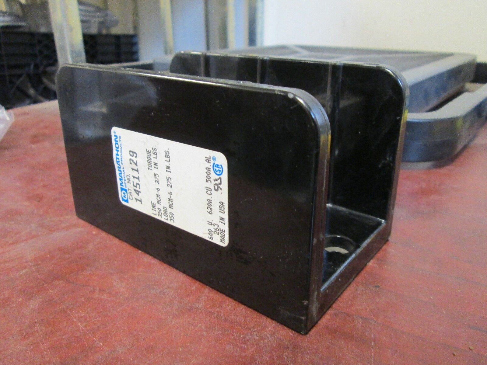 Marathon Terminal Block 1451129 Line: (2) 350MCM Load: (2) 350 MCM 2P Used