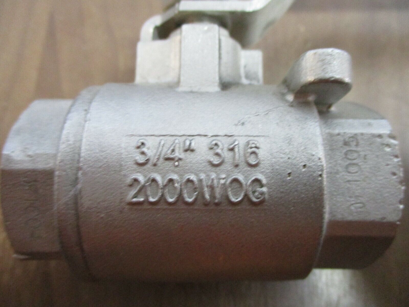 J-Flow Controls Stainless Steel Ball Valve JF1005 Size: 3/4" 2000 WOG Used