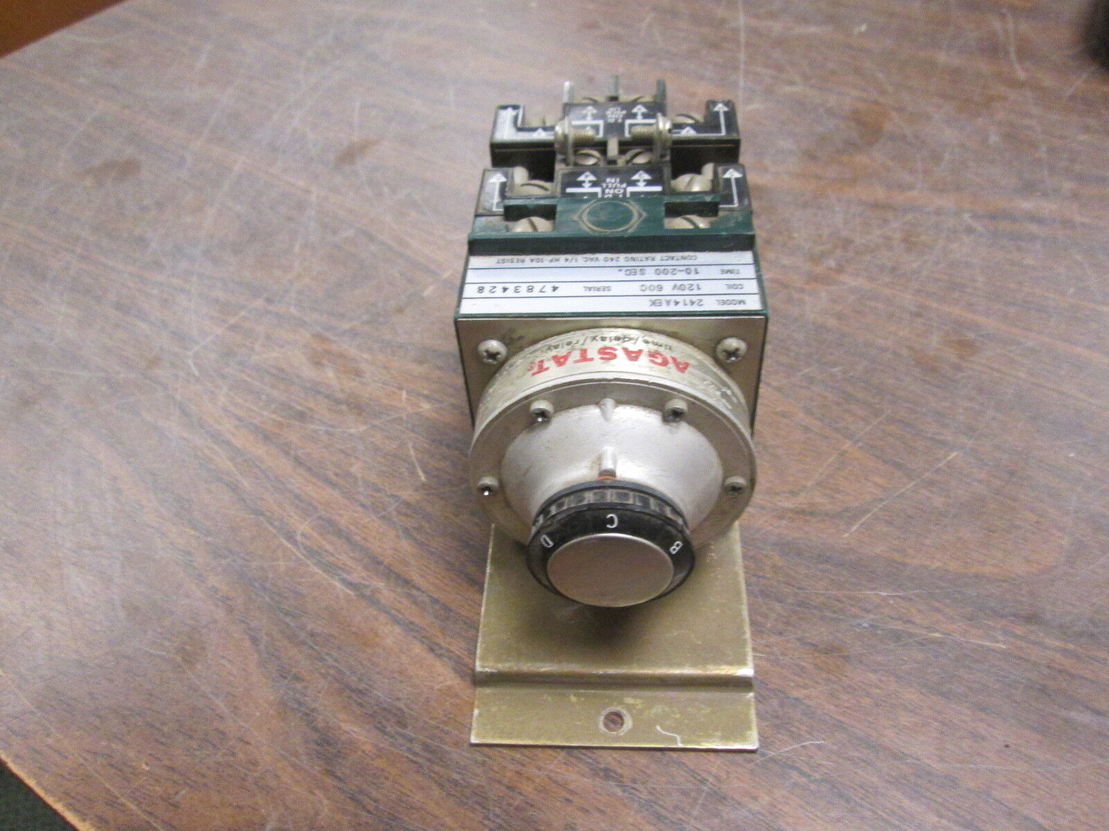 Agastat Time Delay Relay 2414AEK 120V Coil Range: 10-200sec w/ Base Used