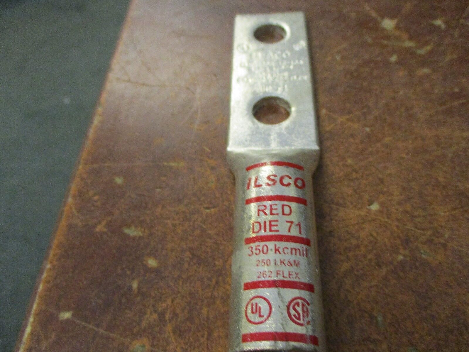 Ilsco Crimp Lug CLND-350-12-134 1/2 X 1-3/4 350kcmil 250IKM/262 FLEX New Surplus