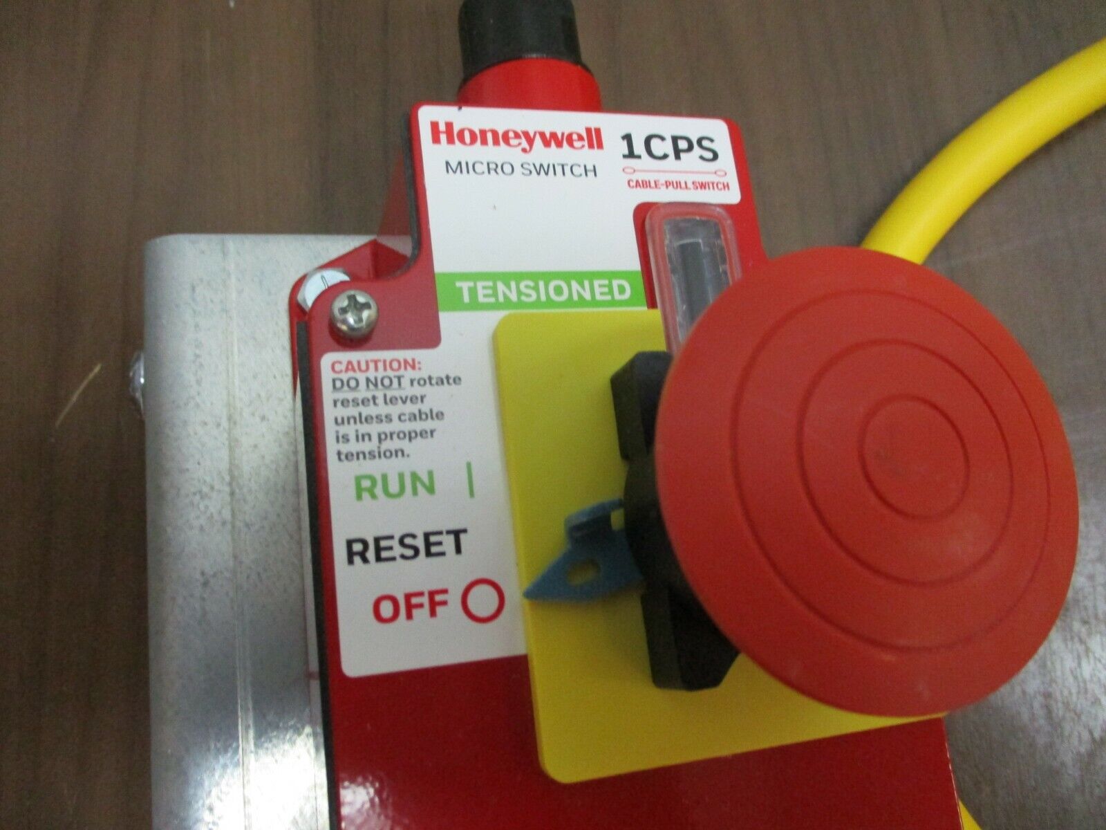 Honeywell Micro Switch Cable Pull Switch 1CPSA2-F03 w/ Mounting Plate
