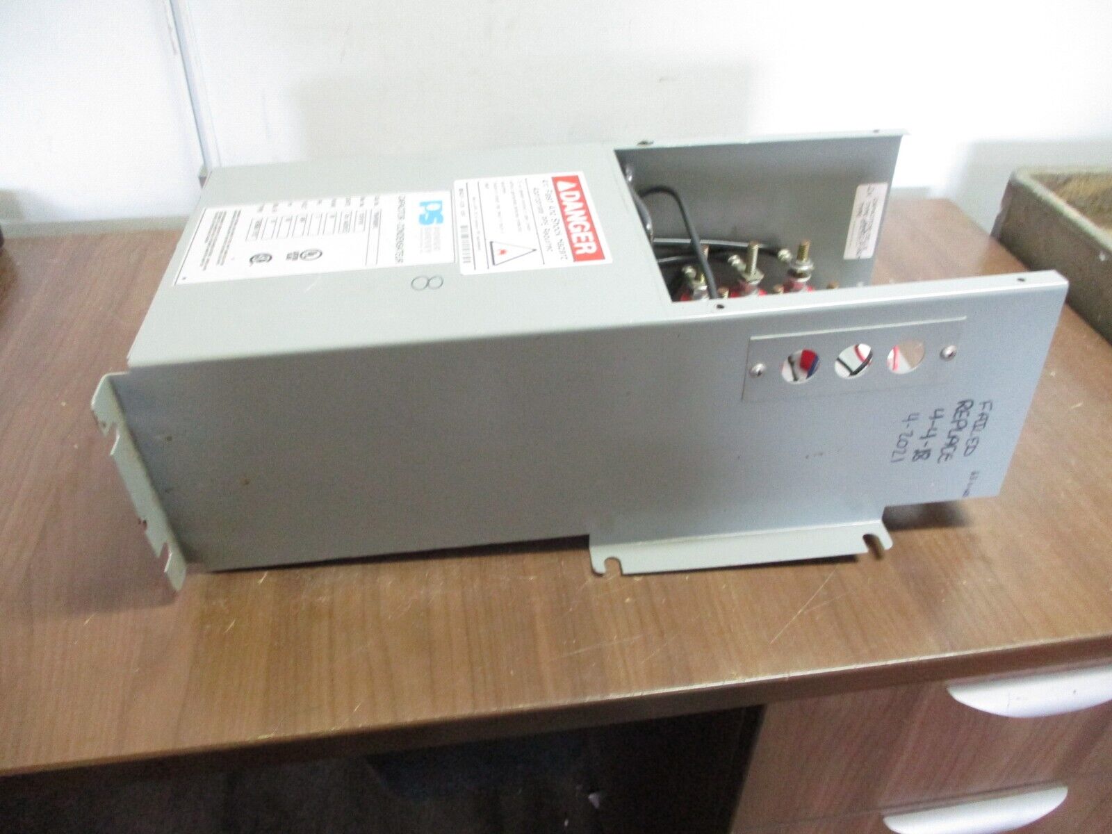 PS Capacitor PS4P50BFL 50KVAR 3Ph 480V 60Hz *No Cover* Used