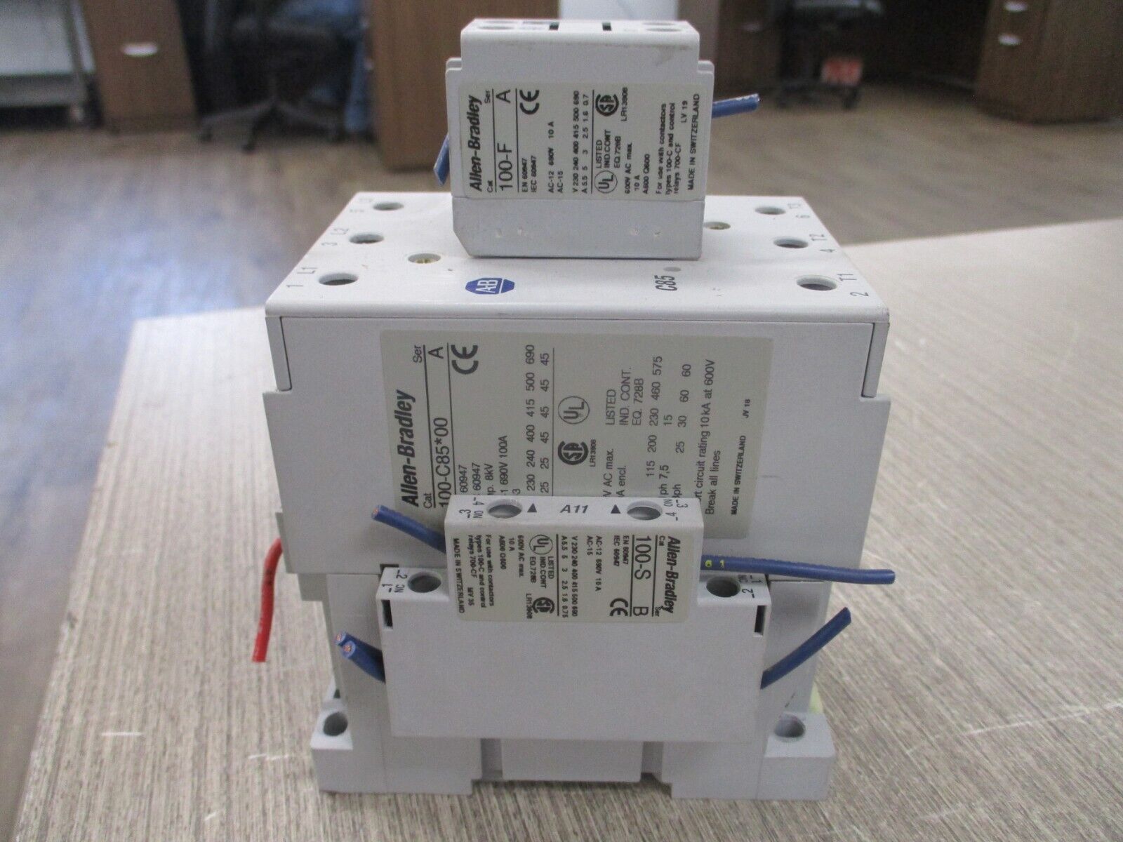 Allen-Bradley Contactor 100-C85*00 Ser. A 120V Coil 100A 600V Used