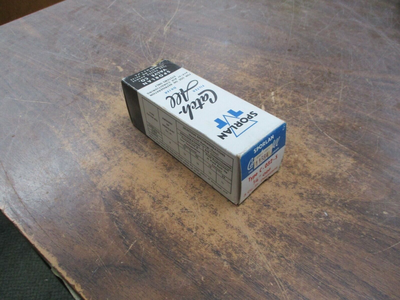 Sporlan Catch-All Filter-Drier C-032-S 1/4" ODF New Surplus