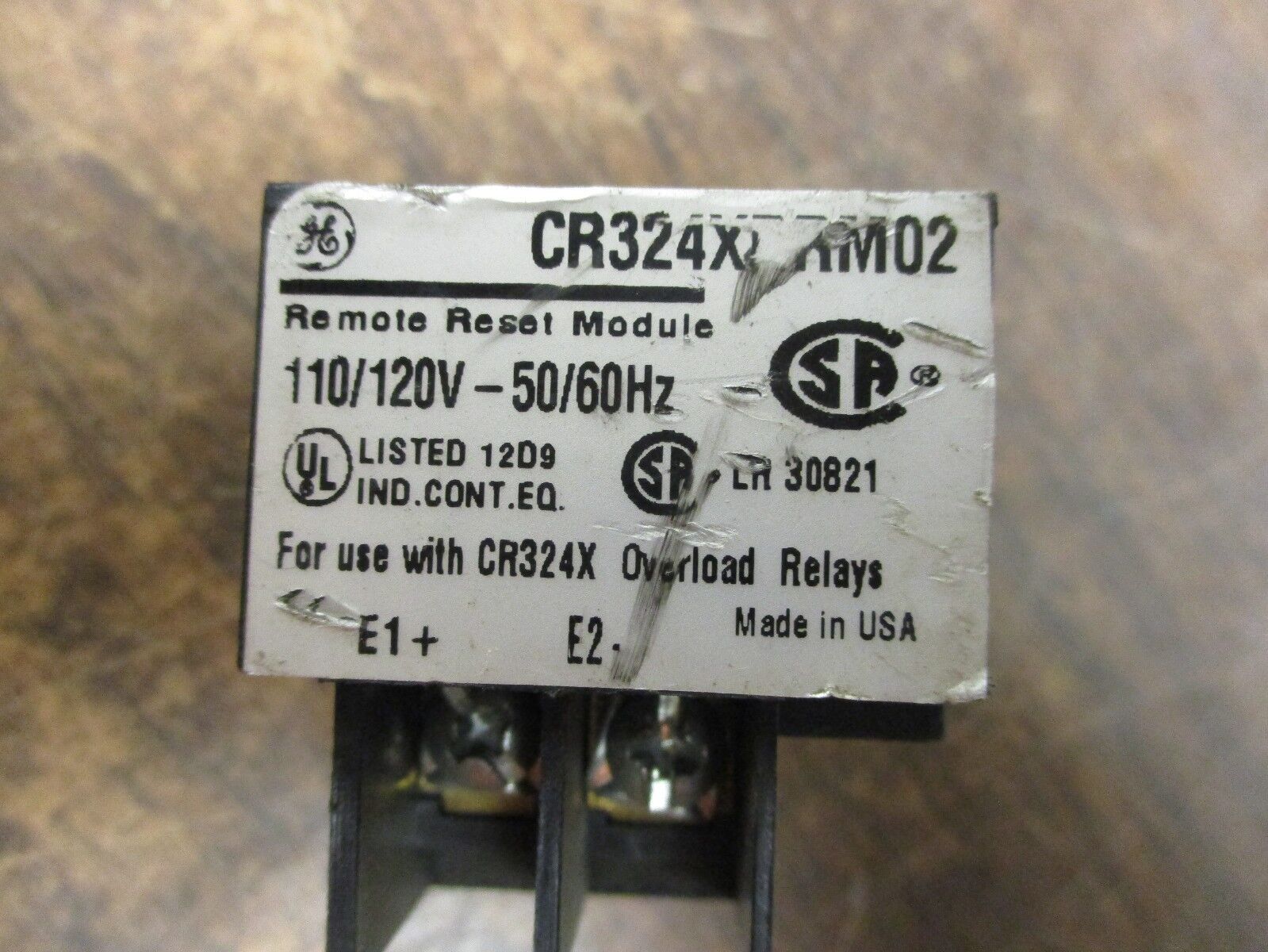 GE Remote Reset Module CR324XRRM02 110/120V 50/60Hz Used