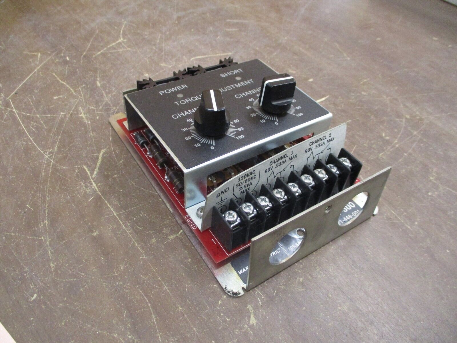Warner Electric CBC-300 Clutch/Brake Control 6021-448-001 *Missing Cover*