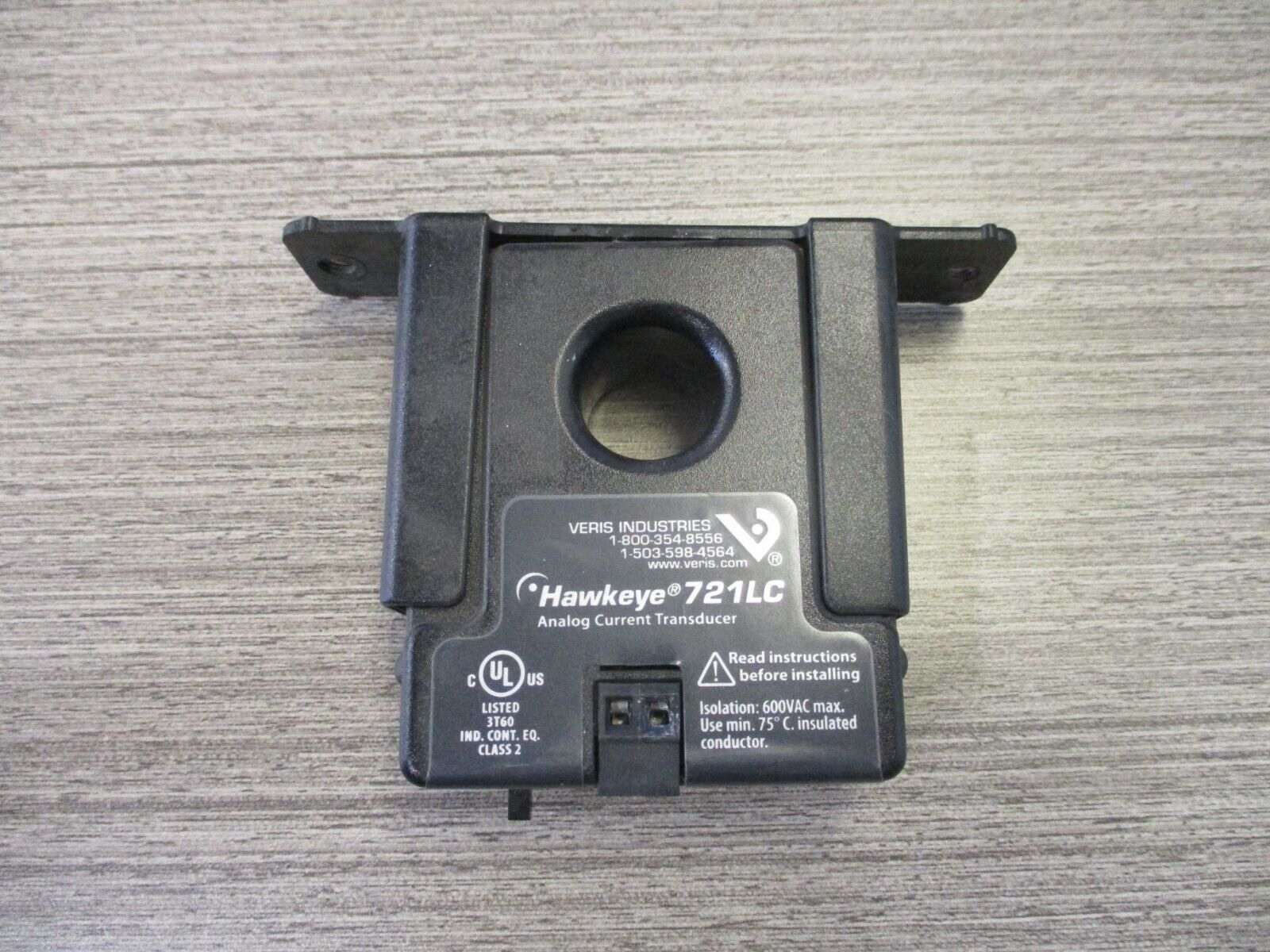 Veris Hawkeye Analog Current Transducer 721LC output: 4-20mA Used.