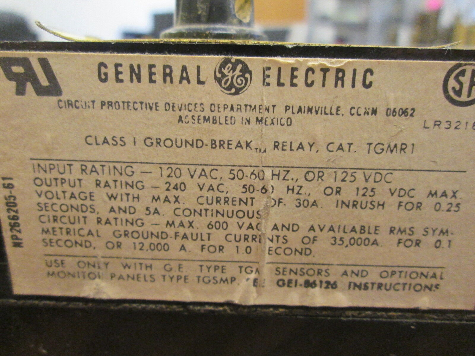 GE Ground Break System TGM0008/TGMR1/TGSMP Used