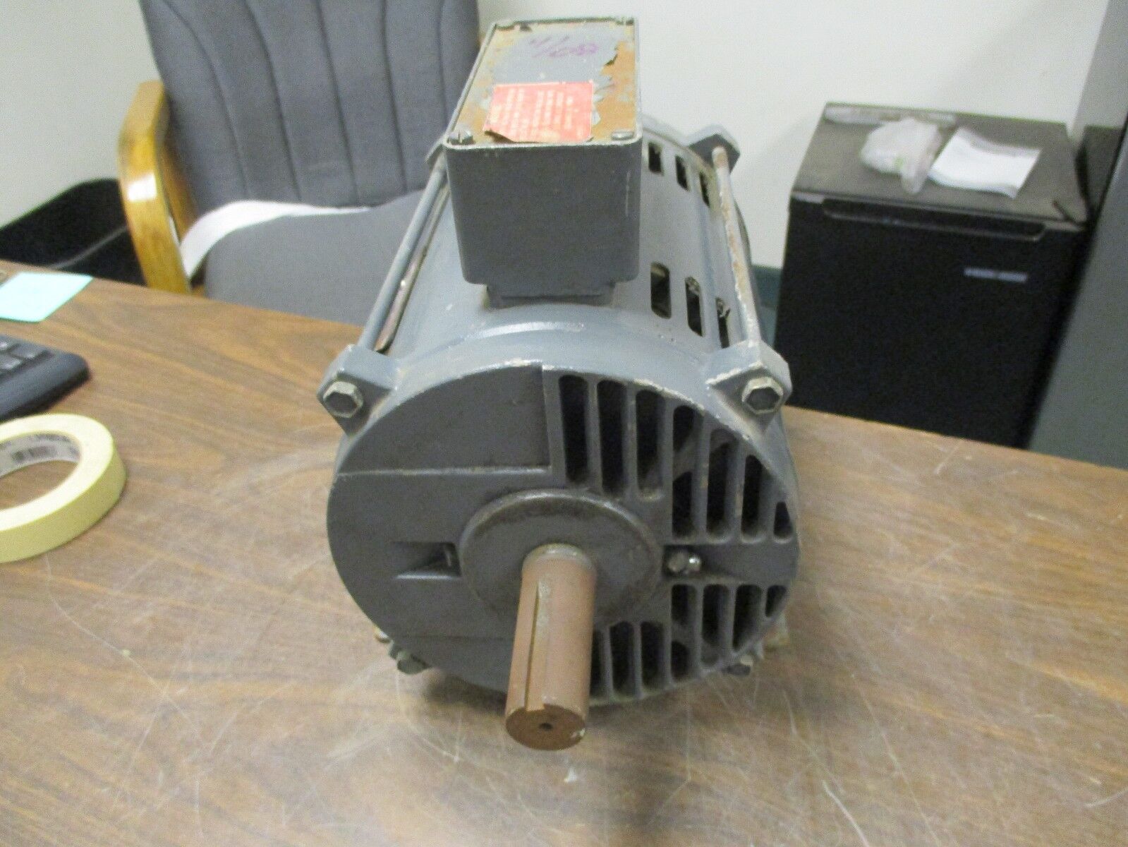 GE AC Motor 5K184AW221Y 5HP 1735RPM Frame: 184T 208-230/460V 14.8-14.6/7.3A Used