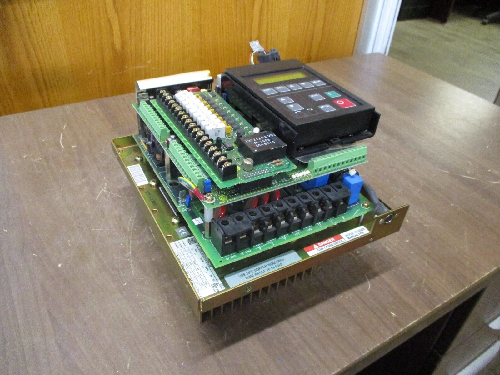 Allen-Bradley AC Drive 1336E-BRF20-AN-EN-L9E Ser. D 2HP w/ Keypad *Open Chassis*