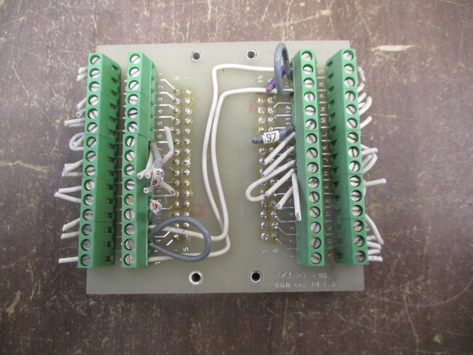 CEI 888 Terminal Board QCD-2-0 4193 Rev. A Used
