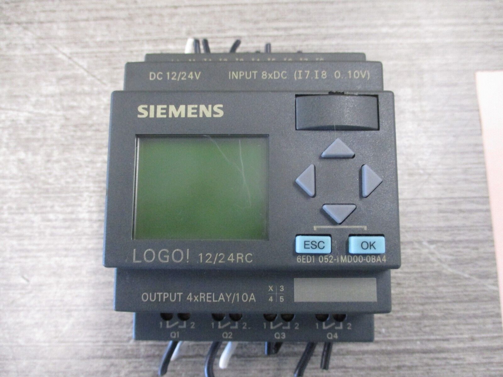 Siemens LOGO! Logic Module 6ED1 052-1MD00-0BA4 12/24VDC 8x Input