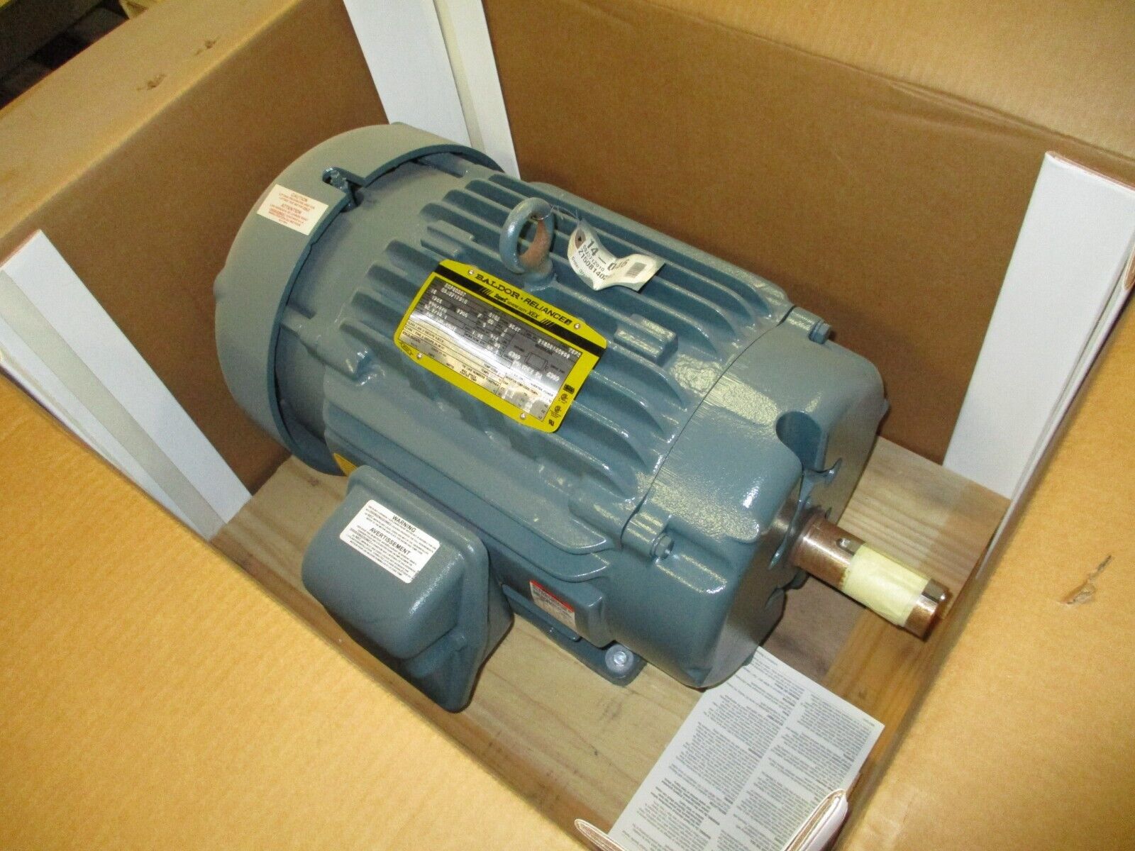 Baldor Severe Duty Motor ECP2333T 15HP 1800RPM 230/460V 36.2/18.1A 60Hz 3Ph