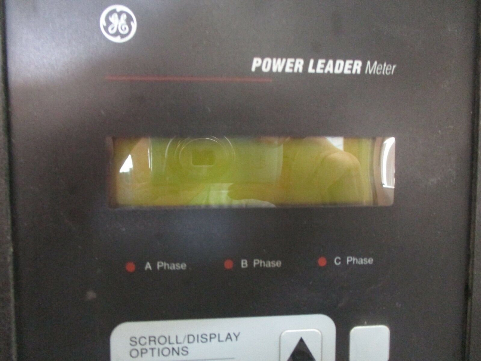 GE Power Leader Meter TMIG01 *Bent Corner* Used