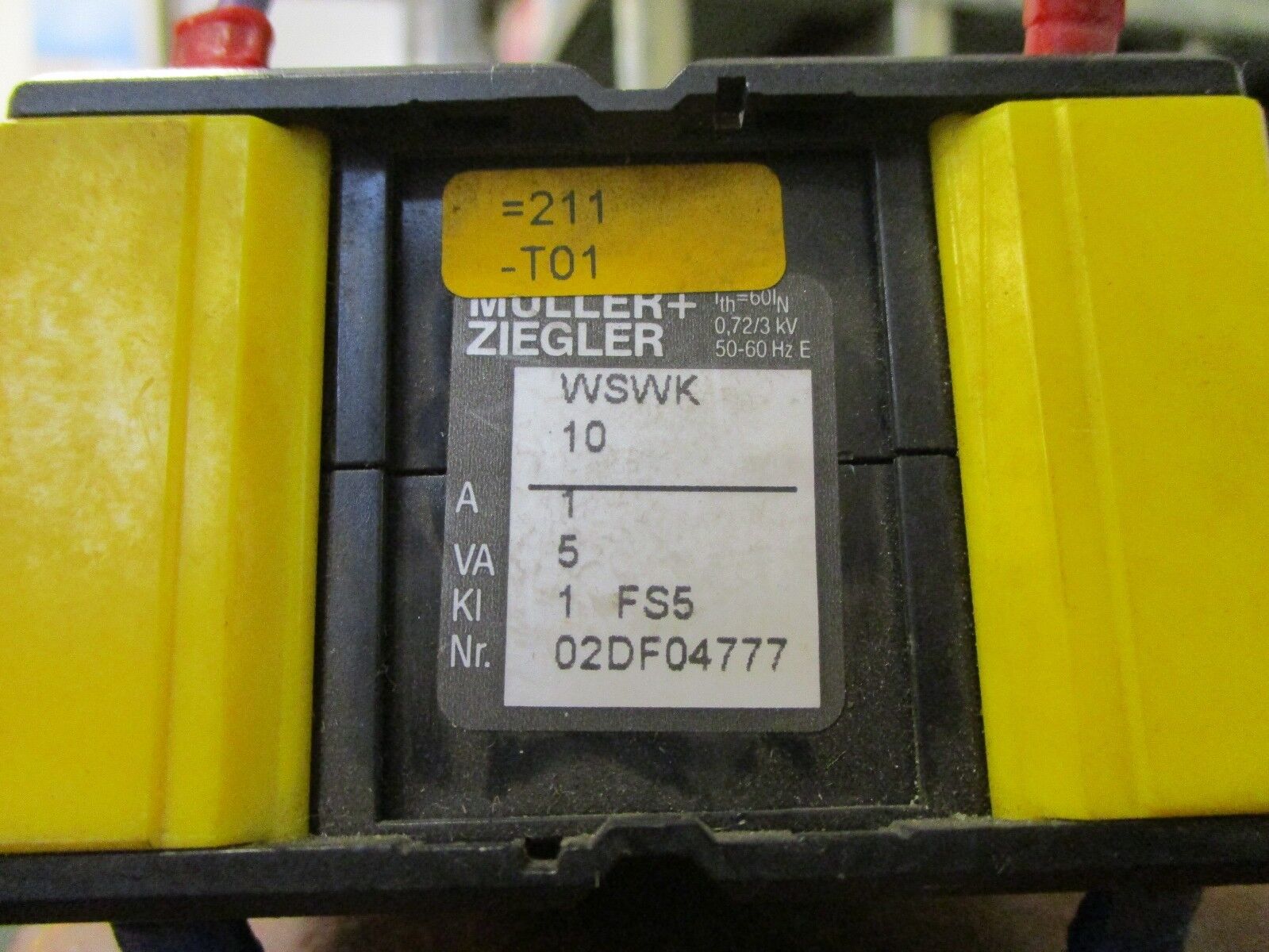 Muller Ziegler Relay WSWK 10 1A 5VA Used