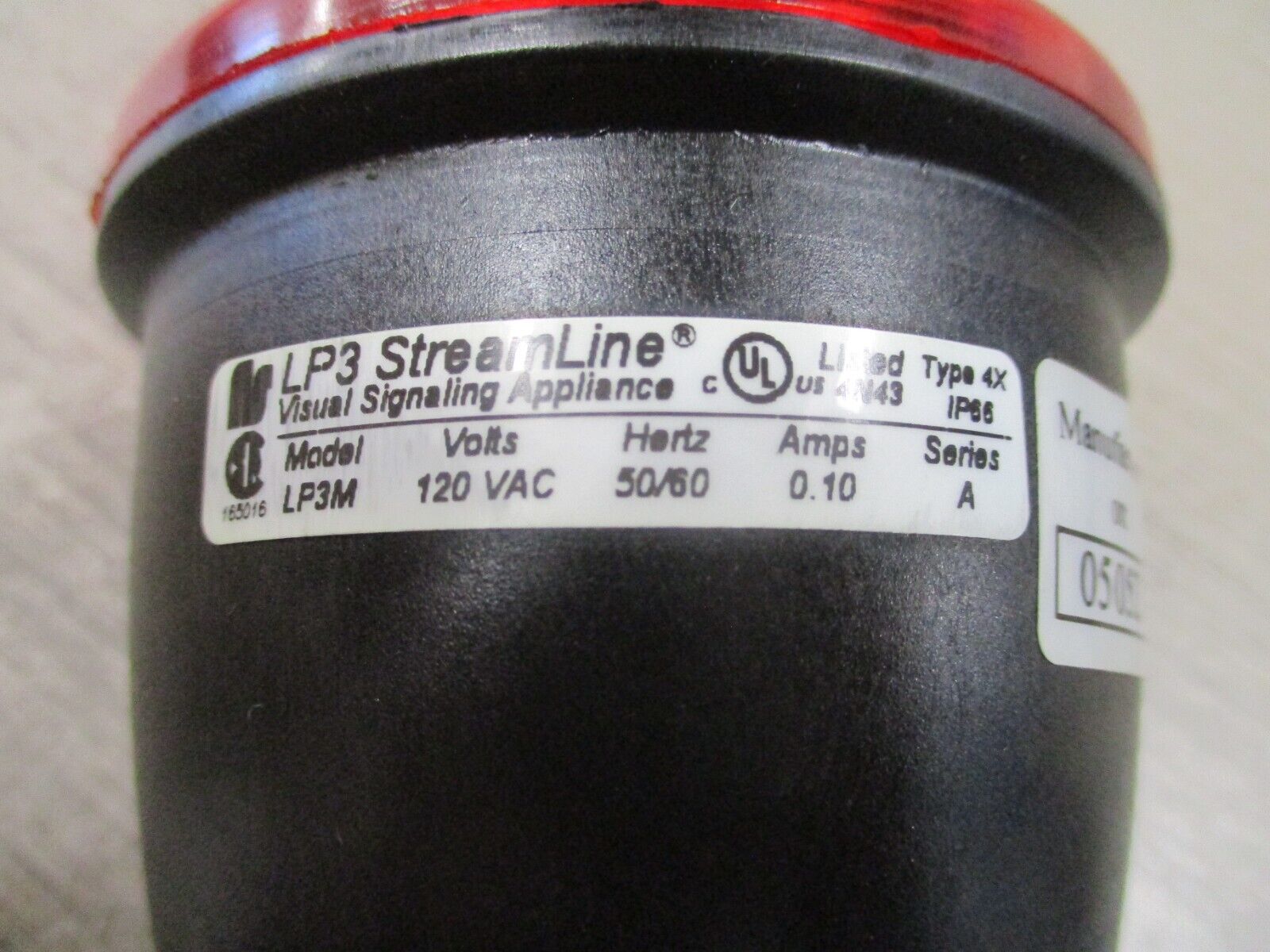 Federal Strobe Signal LP3M-120R Red 120V New Surplus