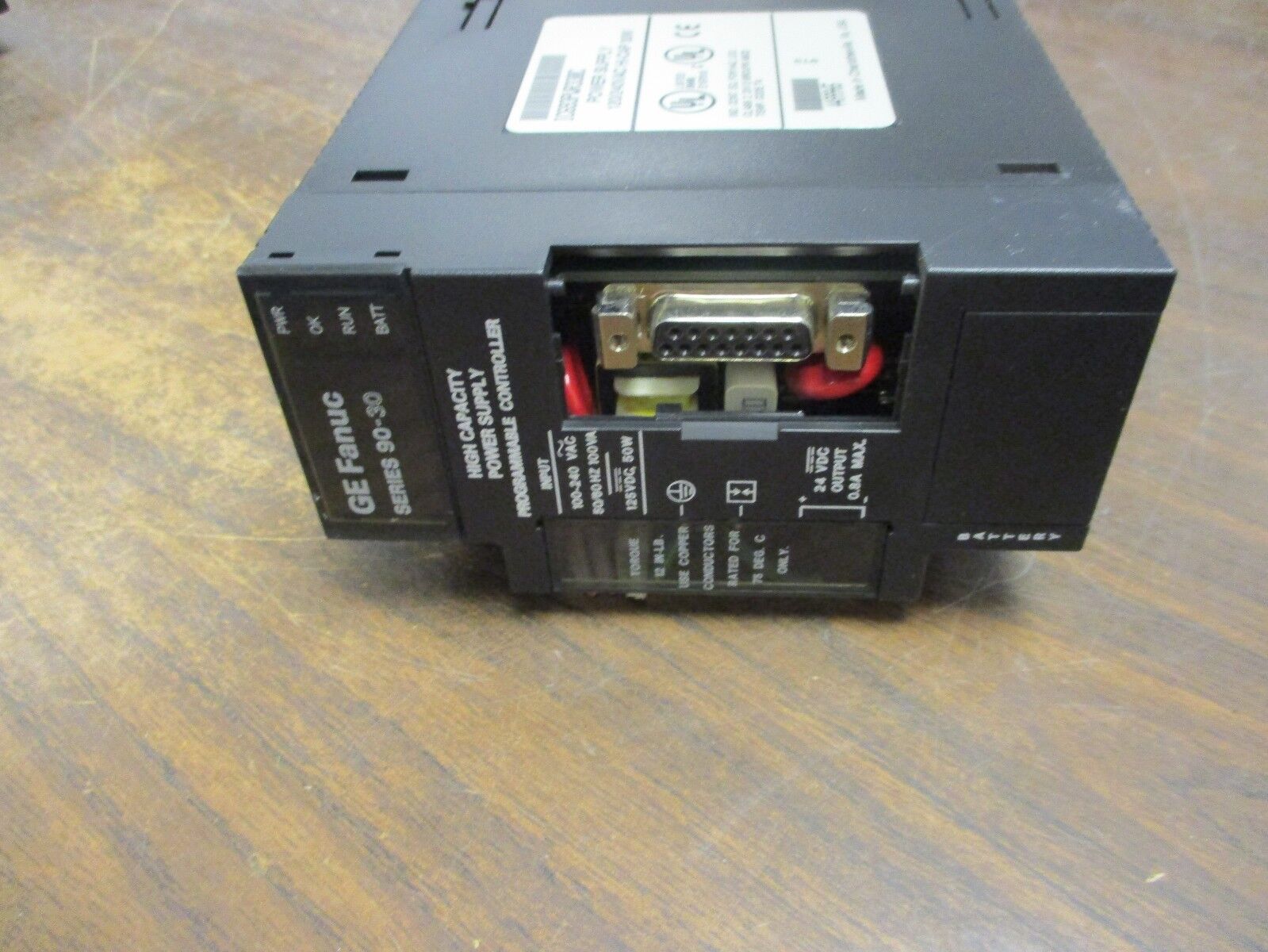 GE Fanuc Series 90-30 Power Supply IC693PWR330C 120/240V Hi-Cap 30W Used