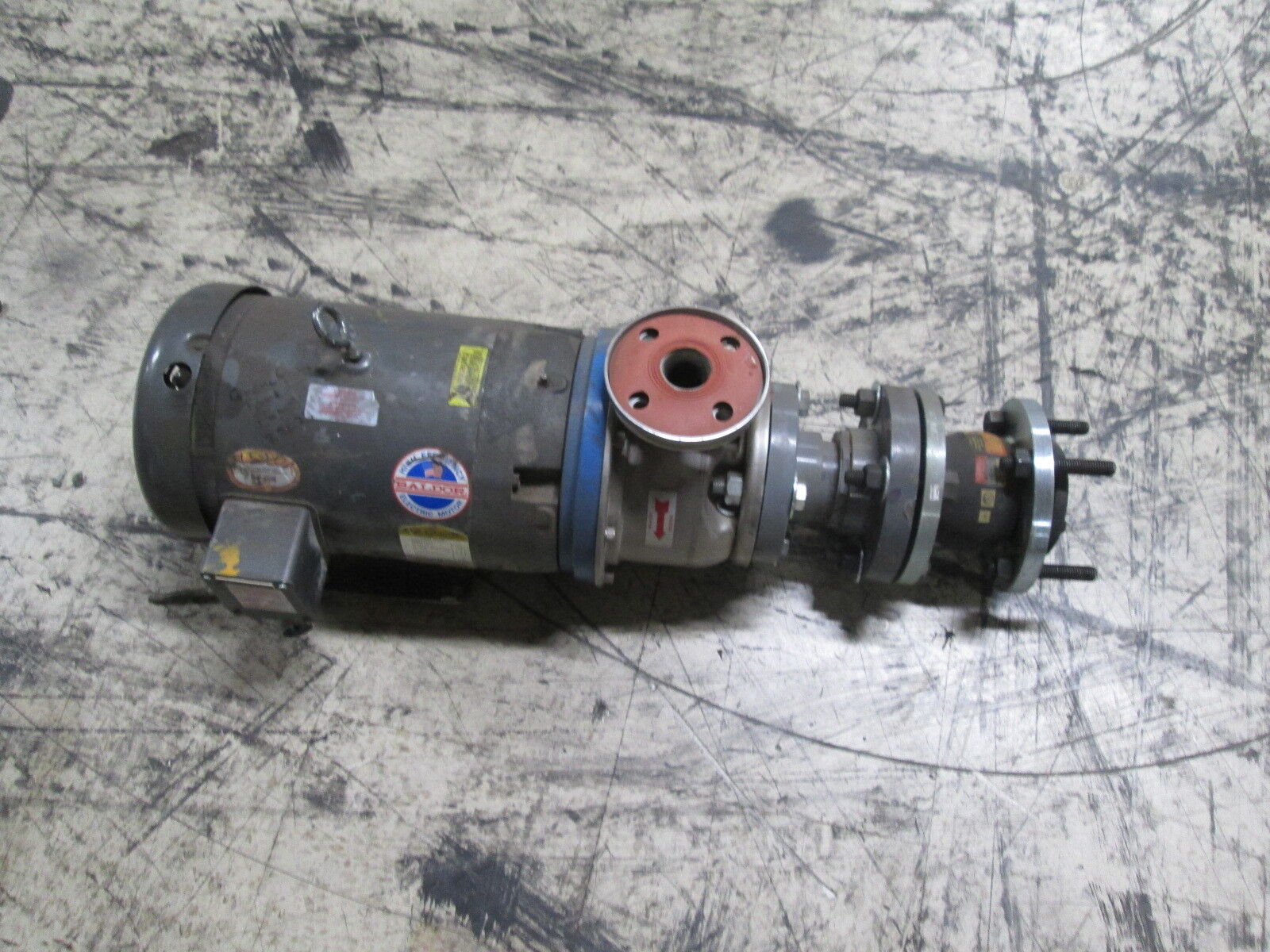 ITT/Baldor Pump 5STK1 Size: 1.5 x 2.5-6 7.5HP Model SST Used