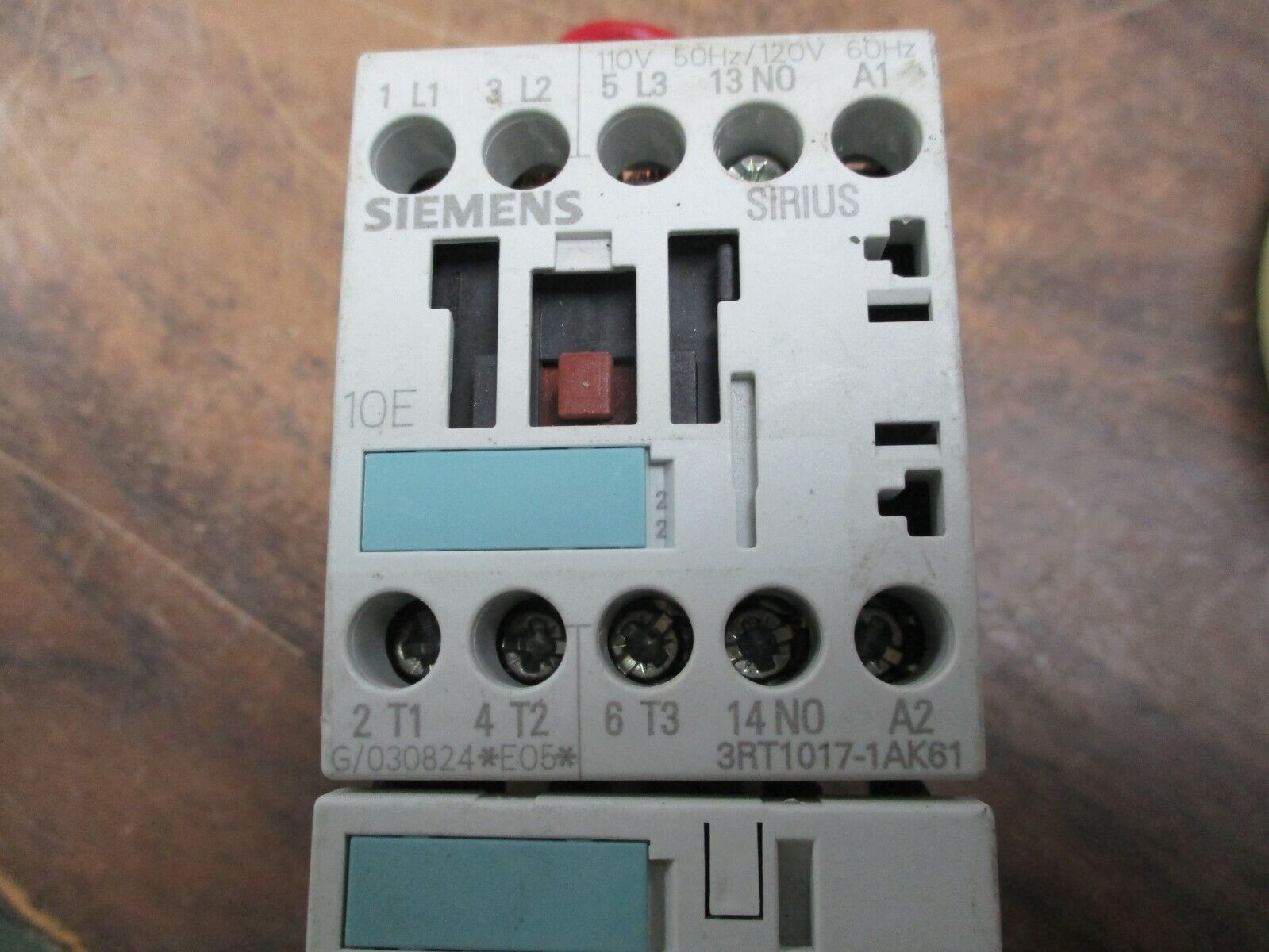 Siemens Sirius Starter 3RT1017-1AK61/3RU1116-1GB0 120V Coil 20A 600V Used