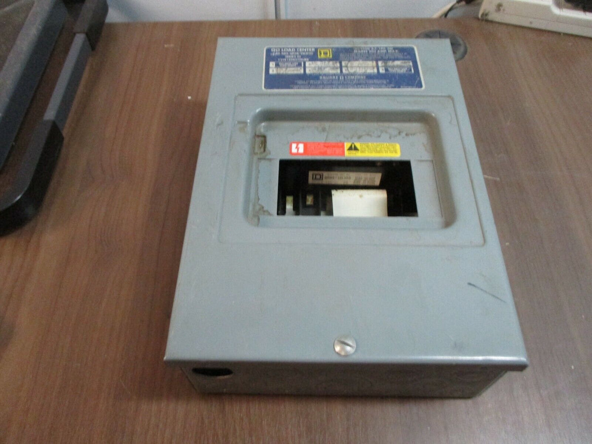 Square D QO Load Center QO6-12L100 Ser. G1 100A 120/240V 1Ph 3W 6-Space Used