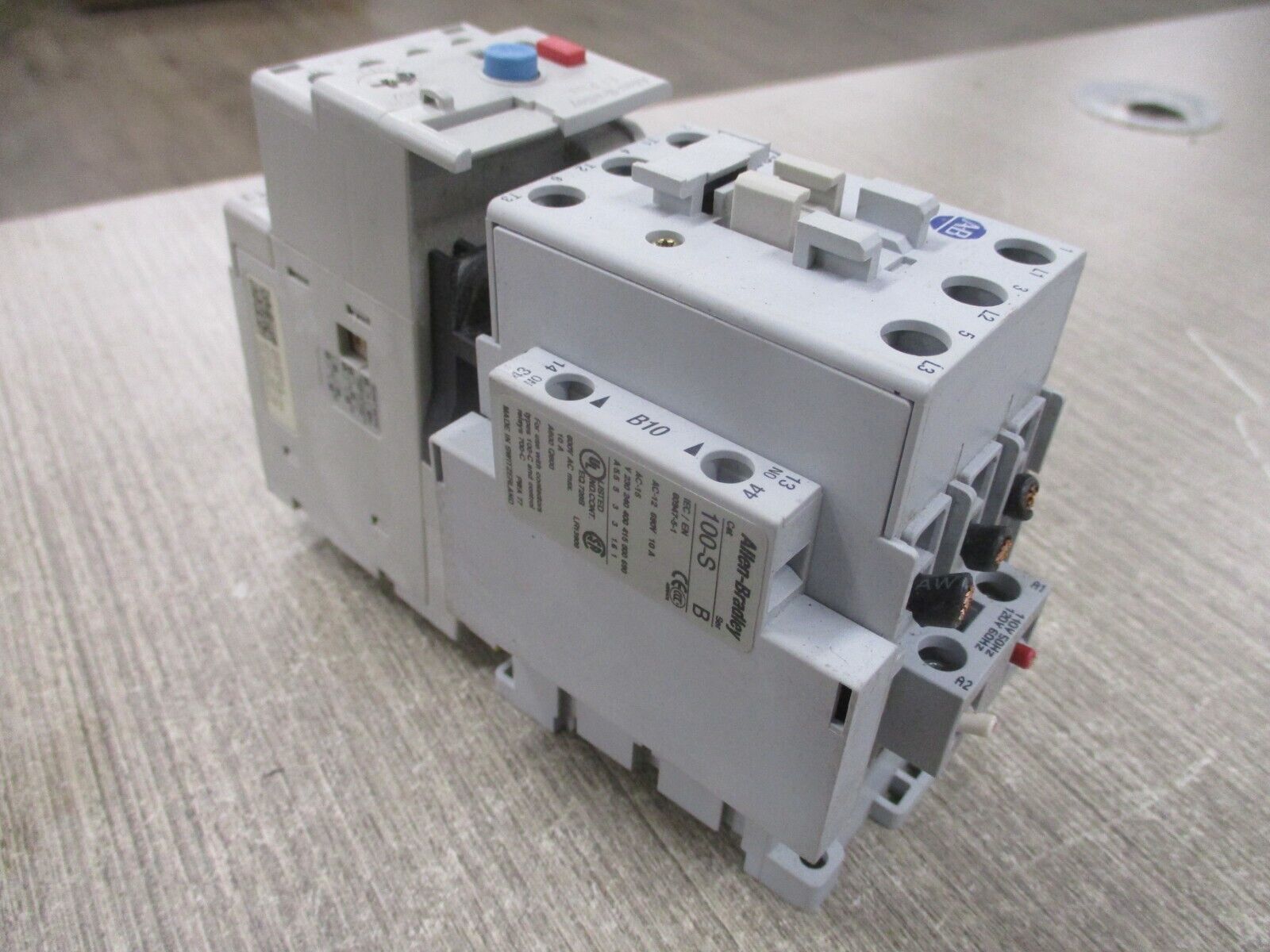 Allen-Bradley Starter 100-C37*00/193-EEFD 120V Coil Trip : 9-45A 600V Used