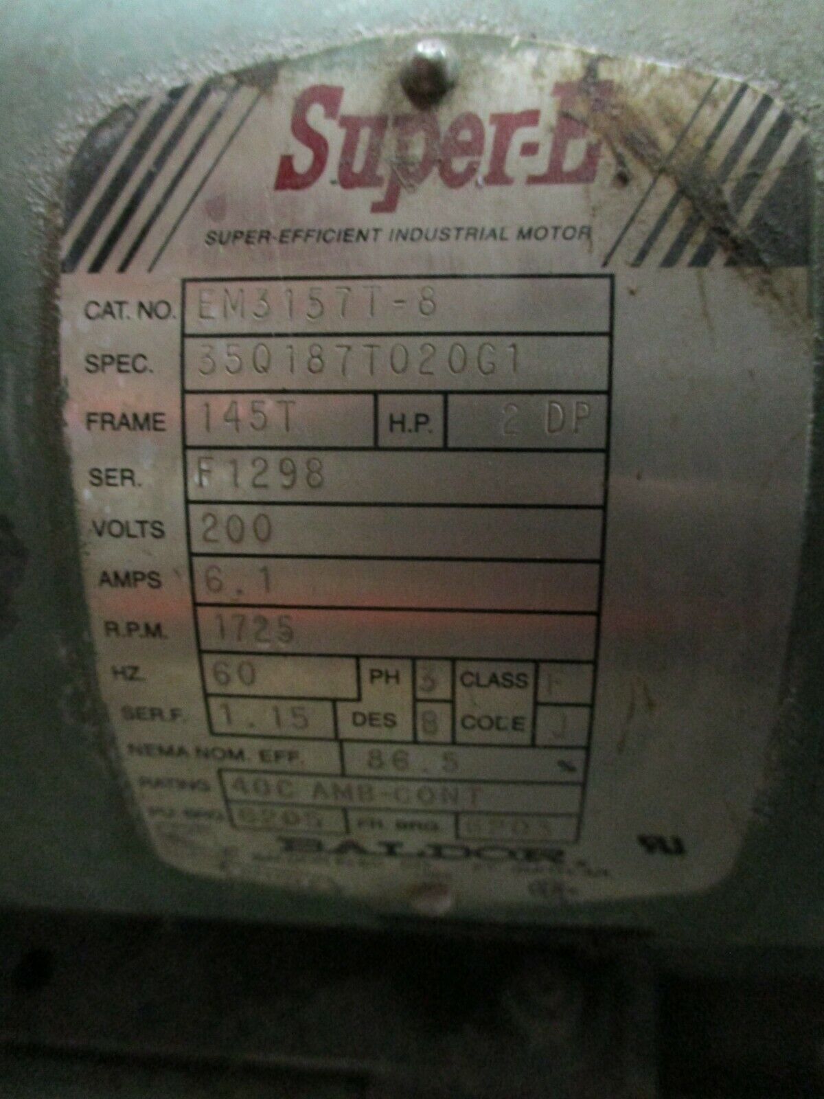 Taco Pump FE1208E2C1E2L0A 2HP 1750RPM 48GPM 55ft Head Used