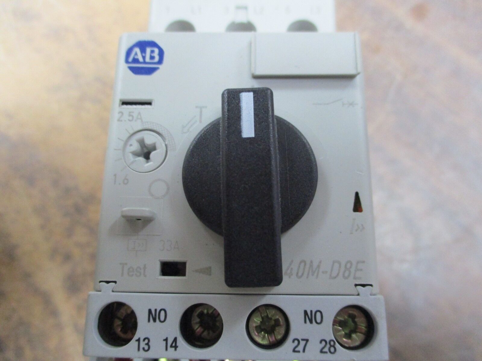 Allen-Bradley Starter 190E-AND2-DB25R-V Ser. B 120V Coil 25A 600V Trip: 1.6-2.5A
