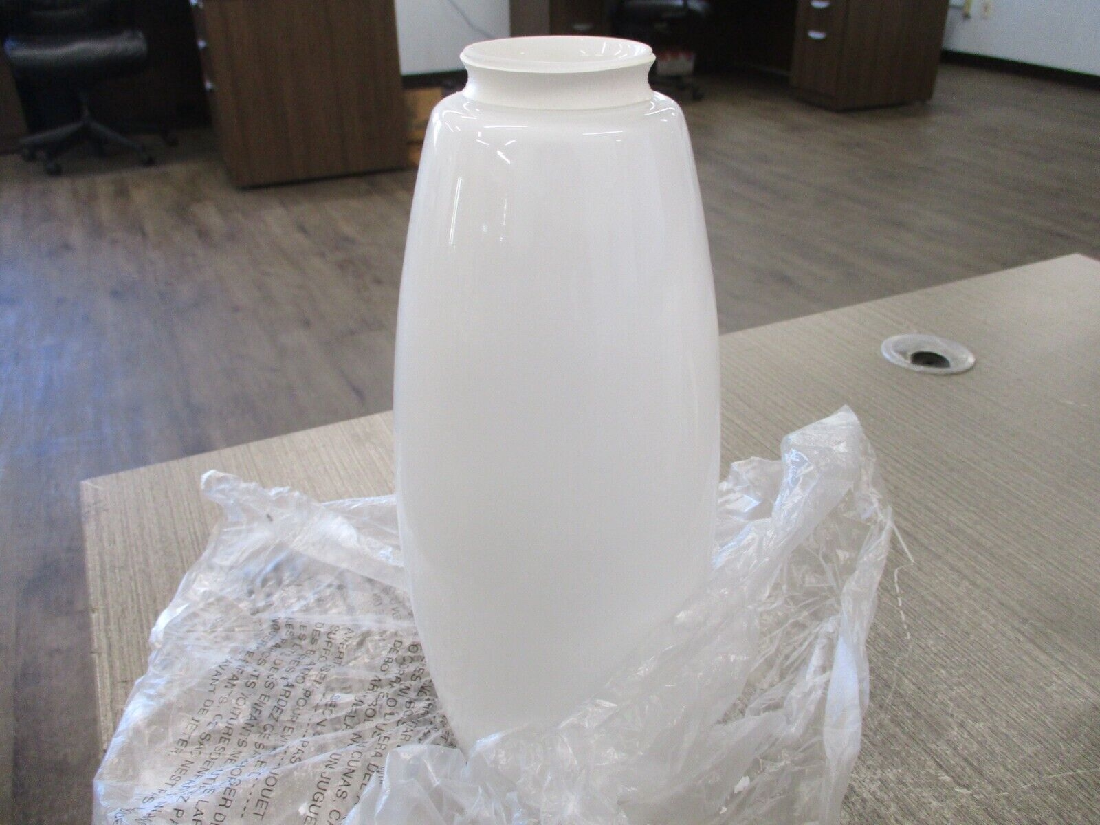 Lithonia Bullet Glass Shade DBLT 1001 Opal White New Surplus