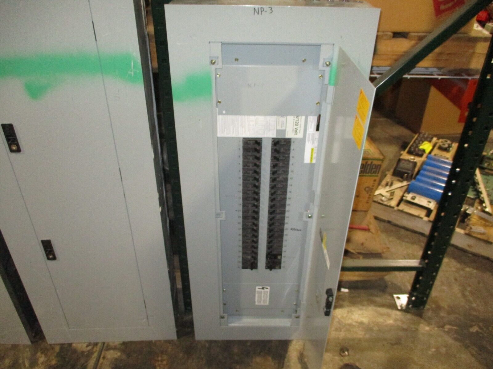 GE Main Lug Breaker Panel AQU3422RCX 225A Max 208Y/120V 3Ph 4W 42-Circuit Used