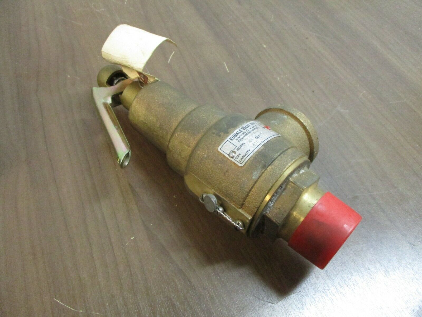 Kunkle Relief Valve 6010GFM01-LM Size: 1-1/4 Set: 40PSIG Capacity: 1470 lb/Hr