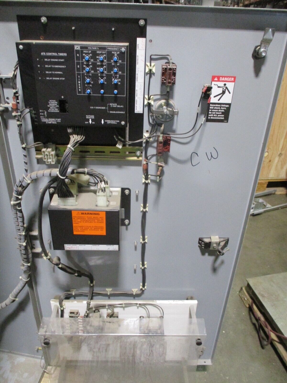 GE Zenith MX100 Automatic Transfer Switch ZTG2K40EC-5 400A 480V 3Ph 60Hz Used