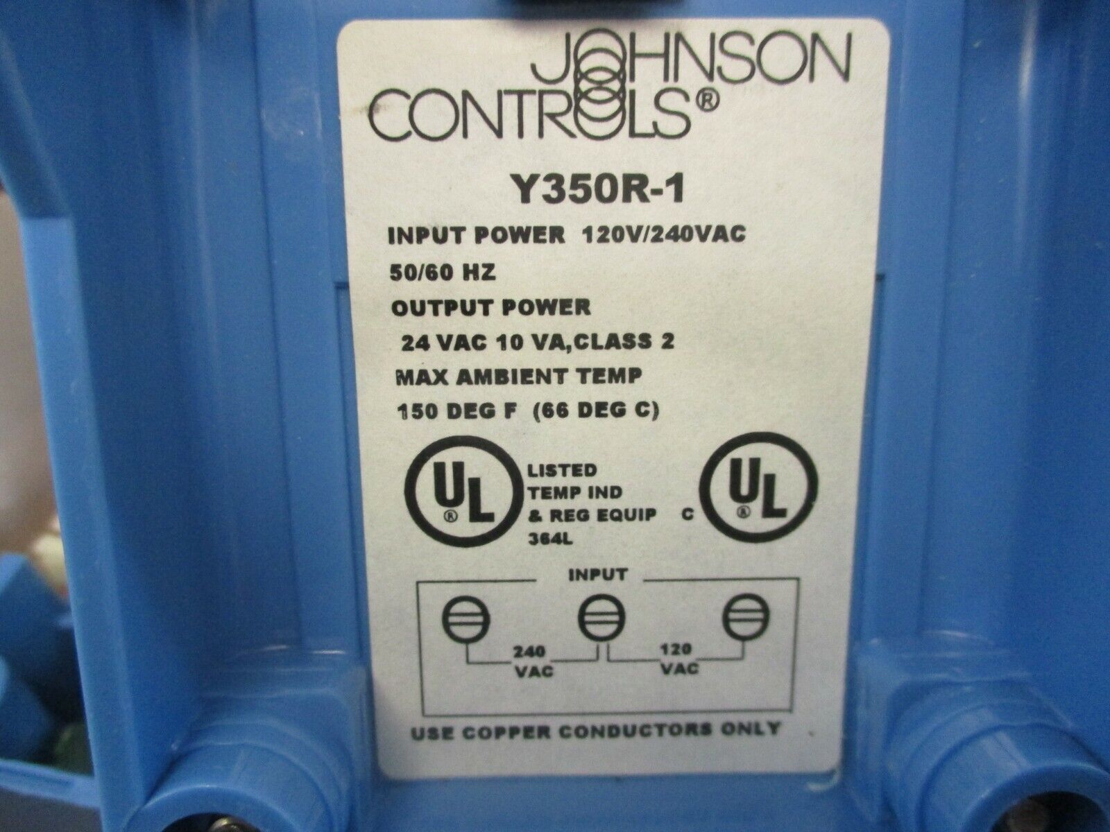 Johnson Controls Transformer Power Supply Module Y350R-1 Rev. B Used