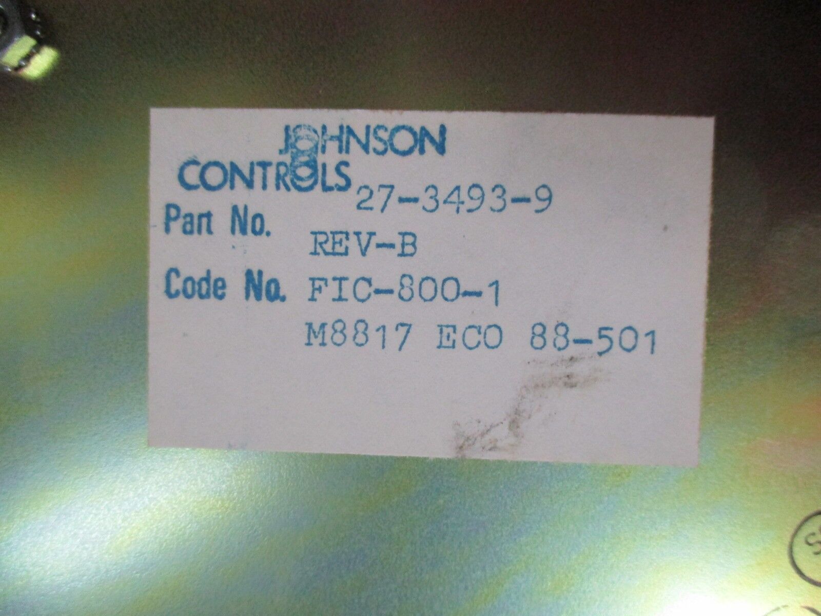 Johnson Controls Field Interface Controller FIC-800-1 Rev. B Used