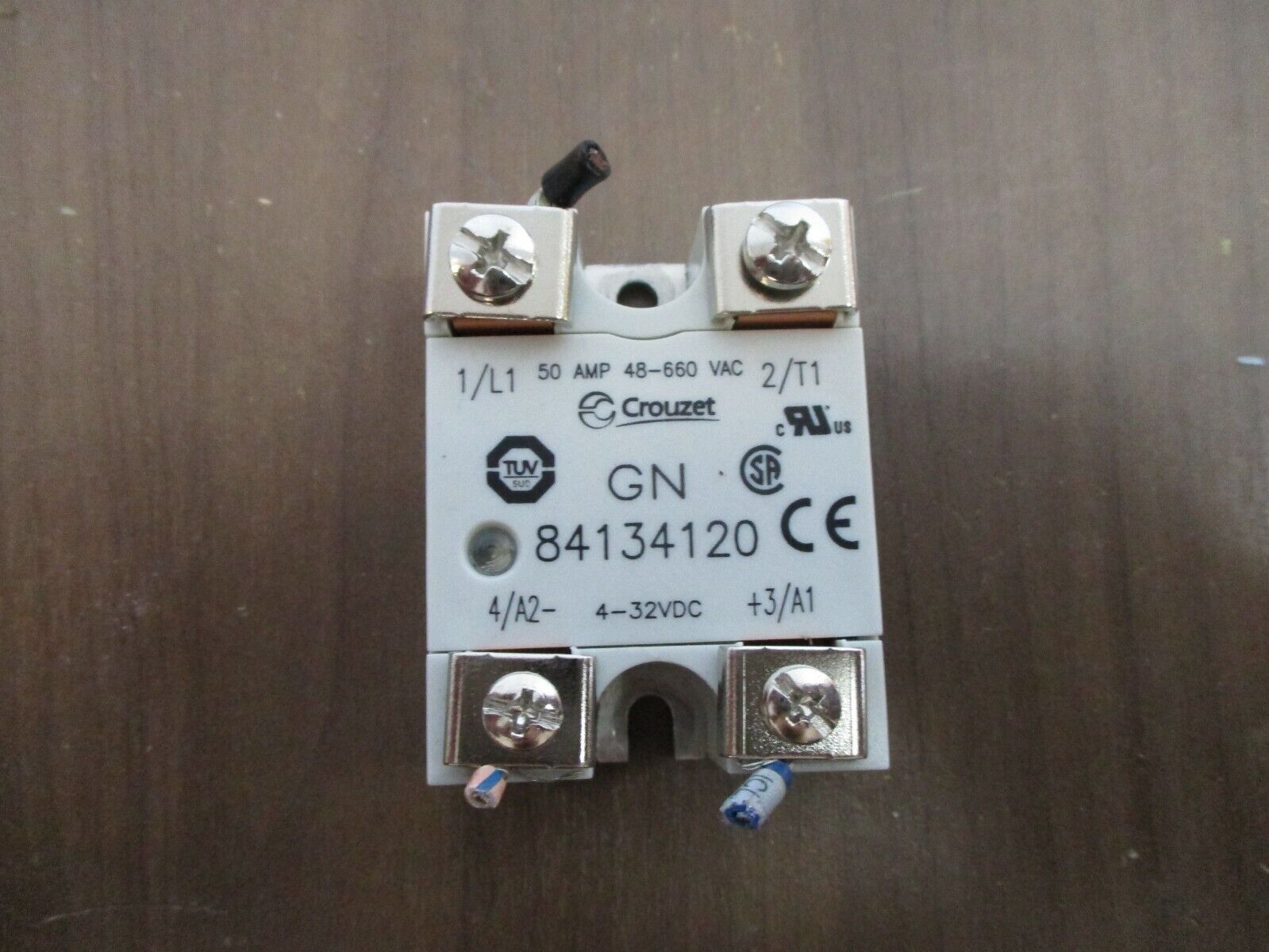 Crouzet Solid State Relay GN 84134120 50A 48-660VAC 4-32VDC Used