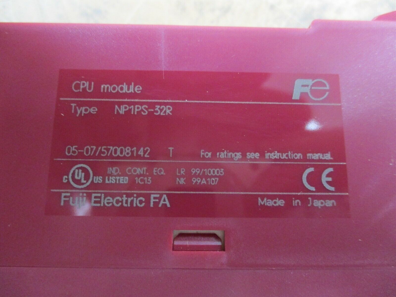 Fuji Electric CPU Module NP1PS-32R Used