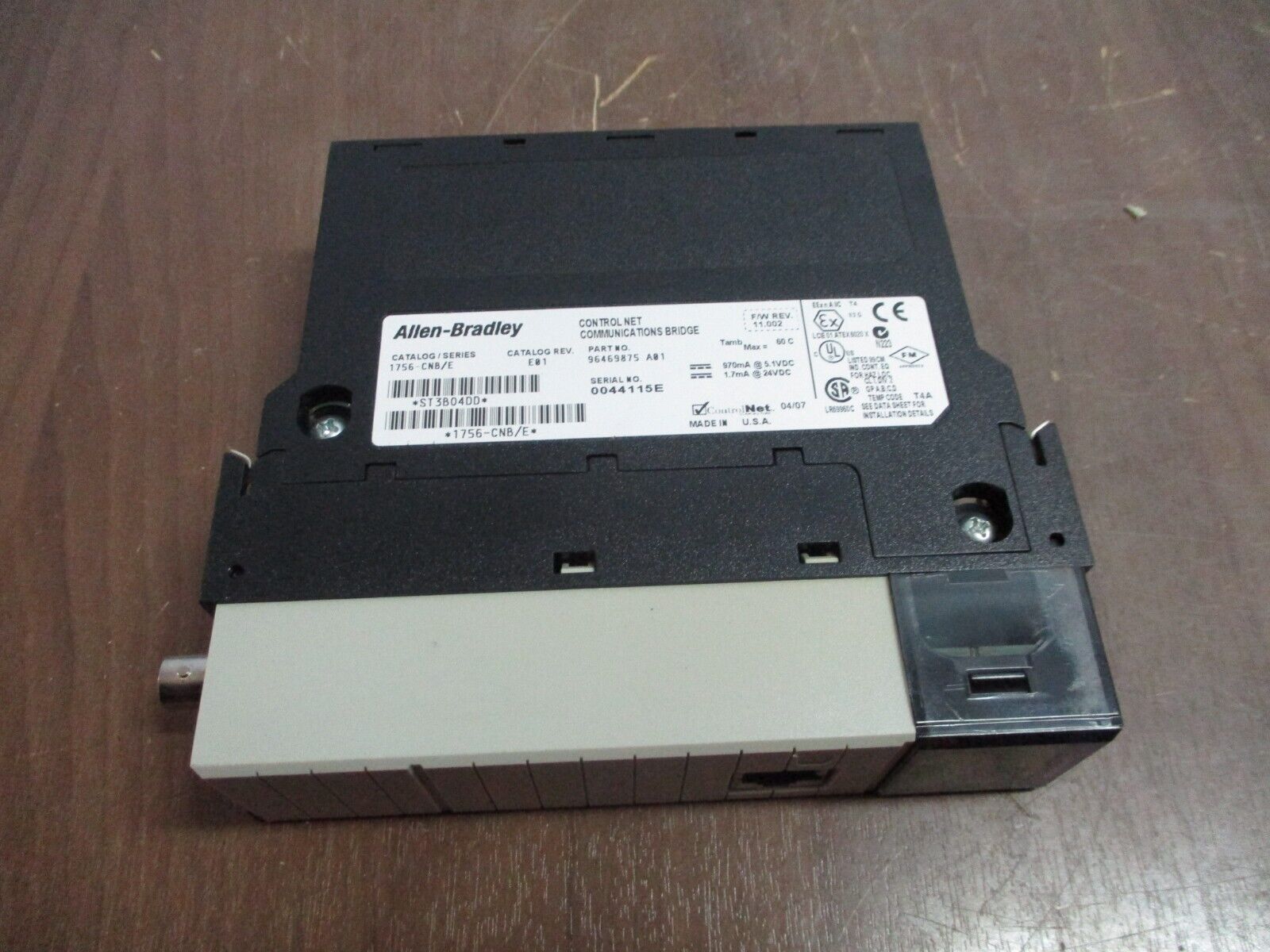 Allen-Bradley ControlLogix Control Net Comm. Bridge Module 1756-CNB/E Rev.E01
