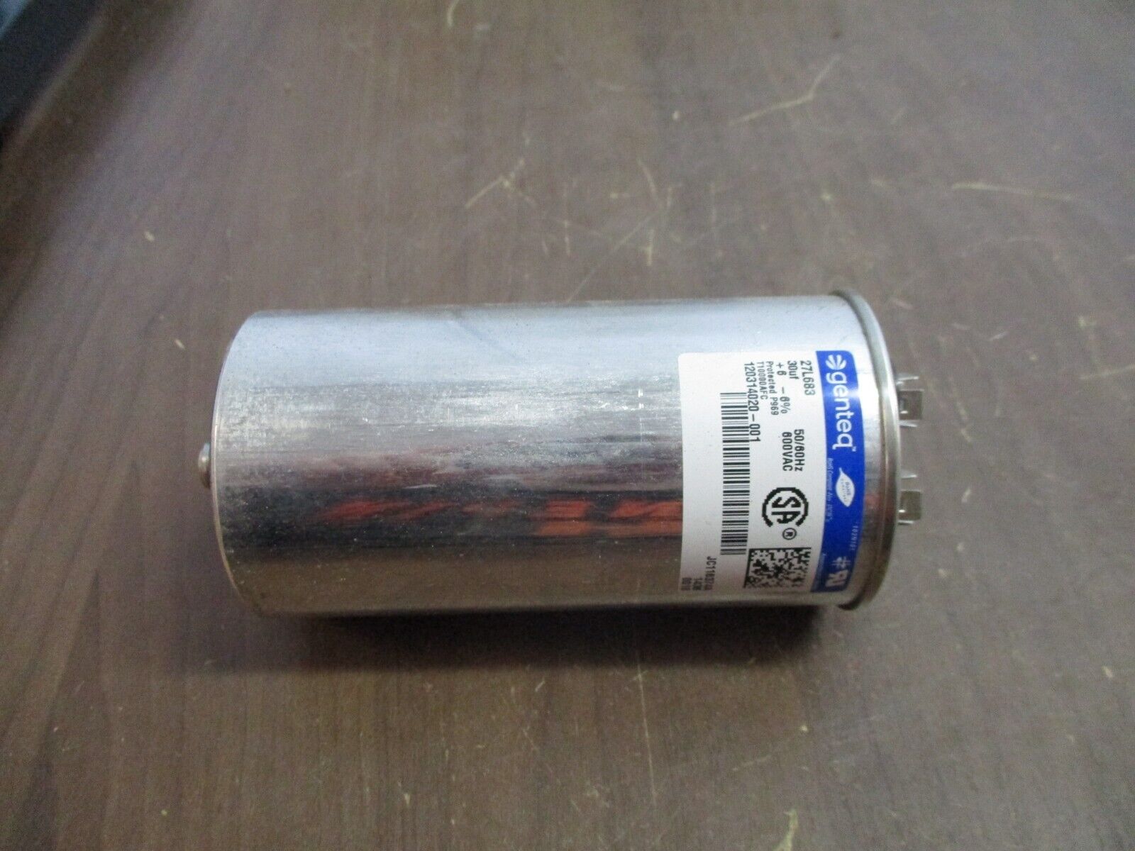 Genteq Capacitor 27L683 30uF 600VAC 50/60Hz Used