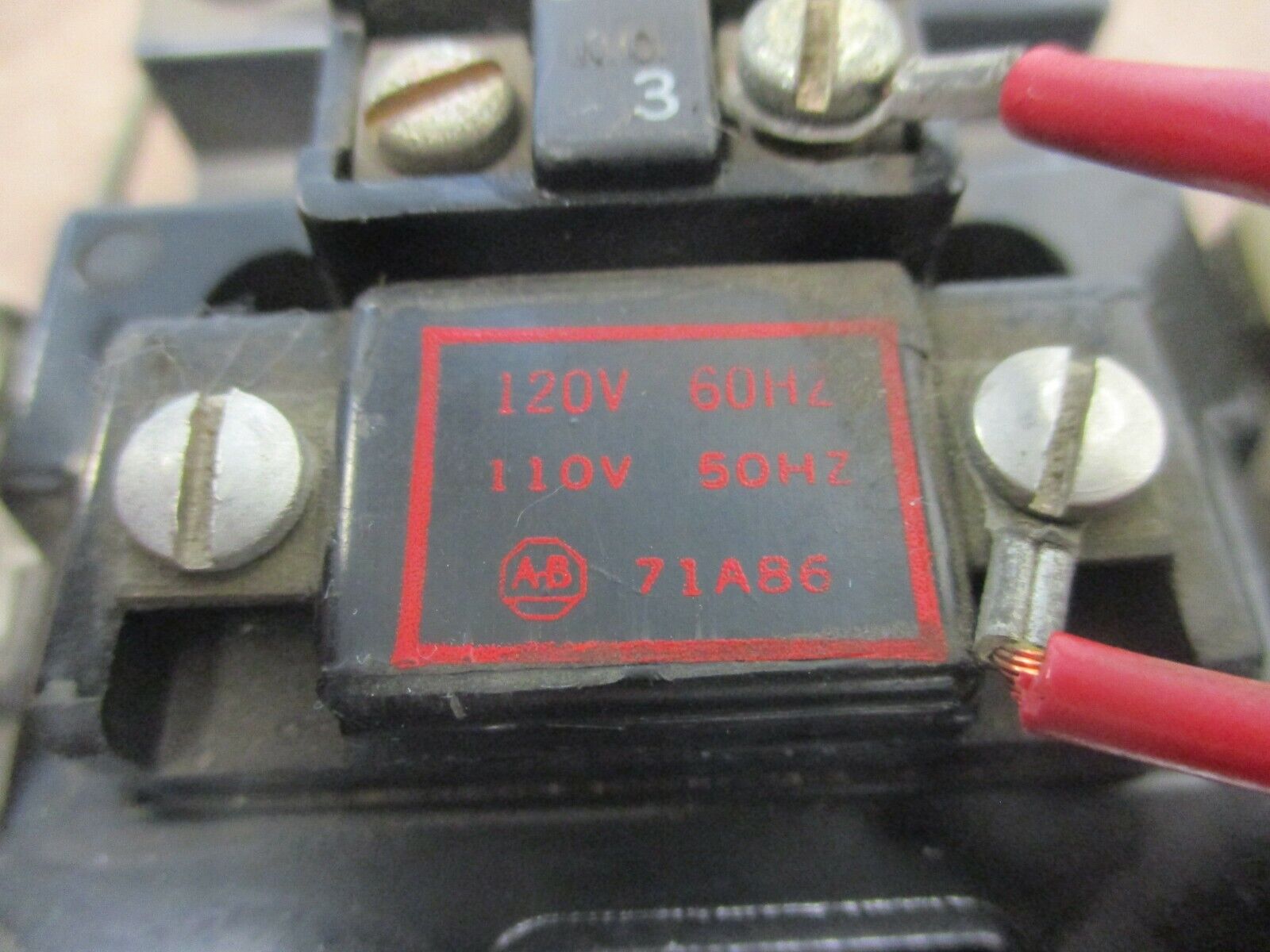 Allen-Bradley Size 1 Starter 709-BOA103 Ser. K 120V Coil Used