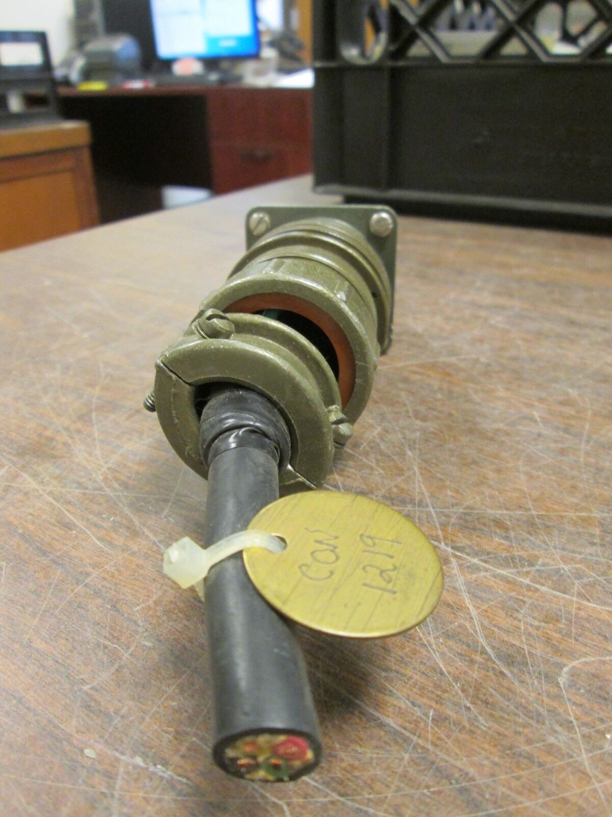 Amphenol Plug & Receptacle Set 24-5S / 24-5P 16-Pin Used