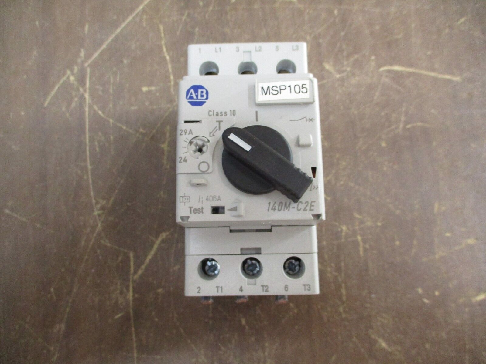 Allen-Bradley Manual Motor Protector 140M-C2E-C29 Ser. C Trip: 24-29A Used